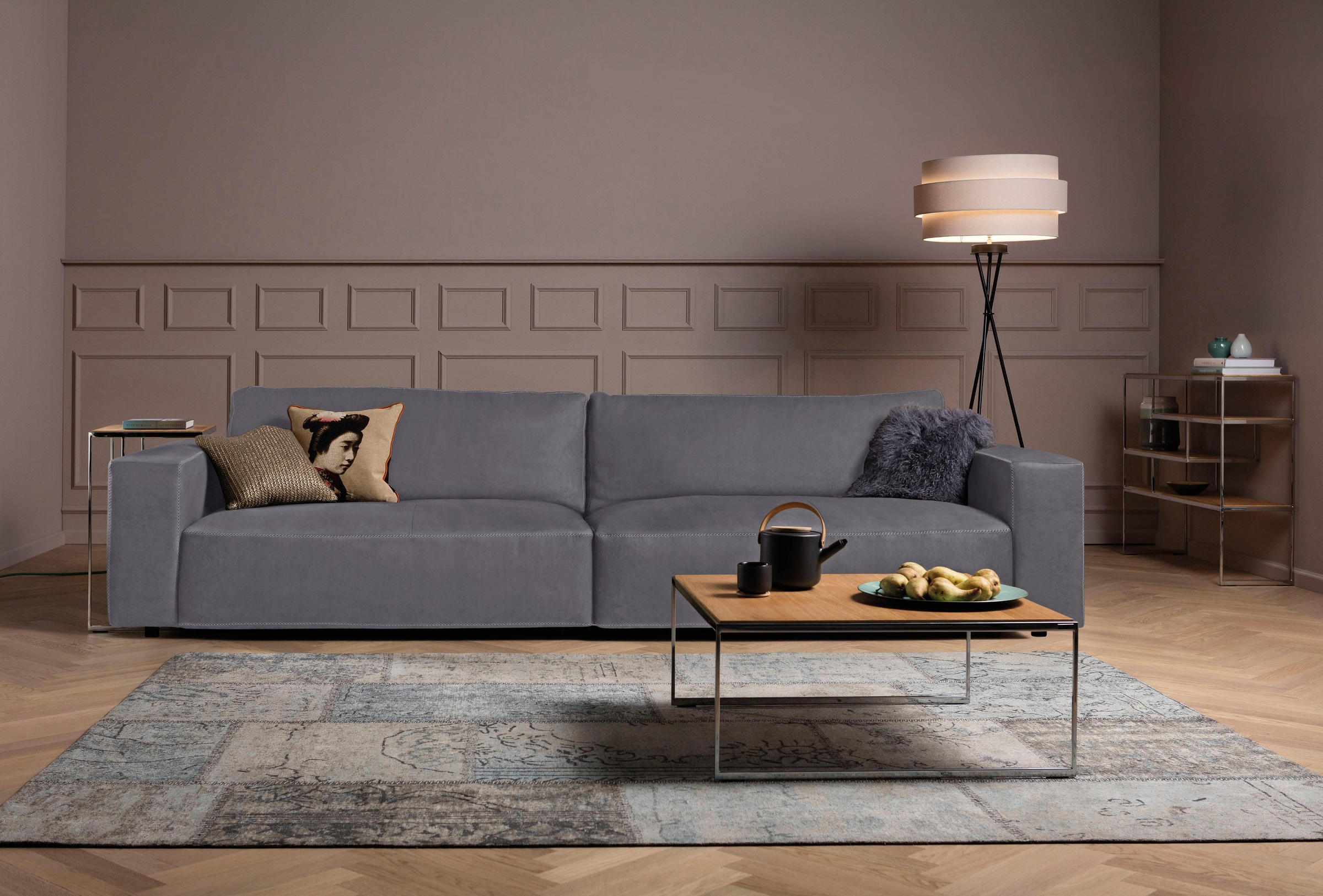 Musterring Big-Sofa »LUCIA«, in vielen Qualitäten und 4 unterschiedlichen Nähten, 3-Sitzer