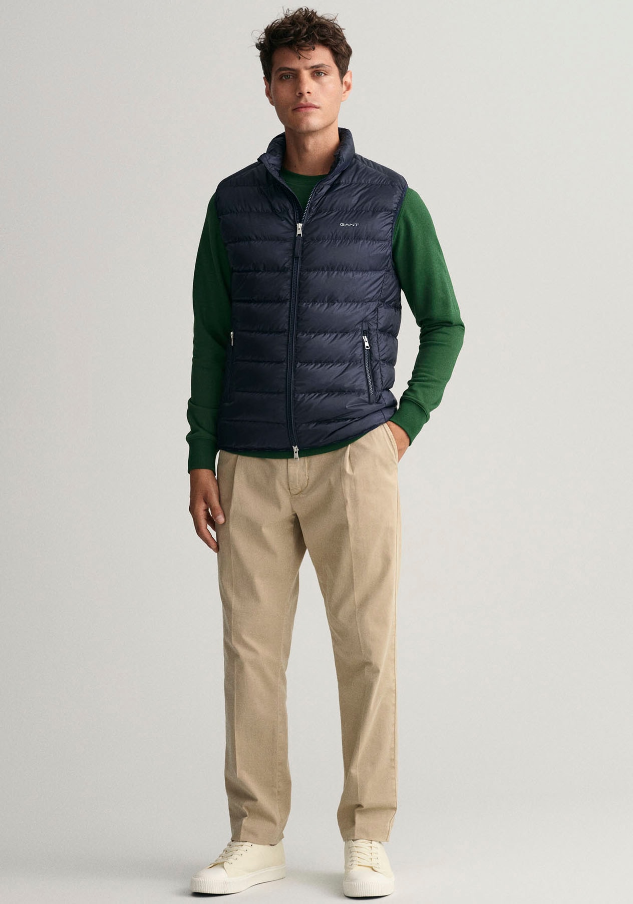 Gant Steppweste »LIGHT GILET«, im Streifen-Stepp-Look