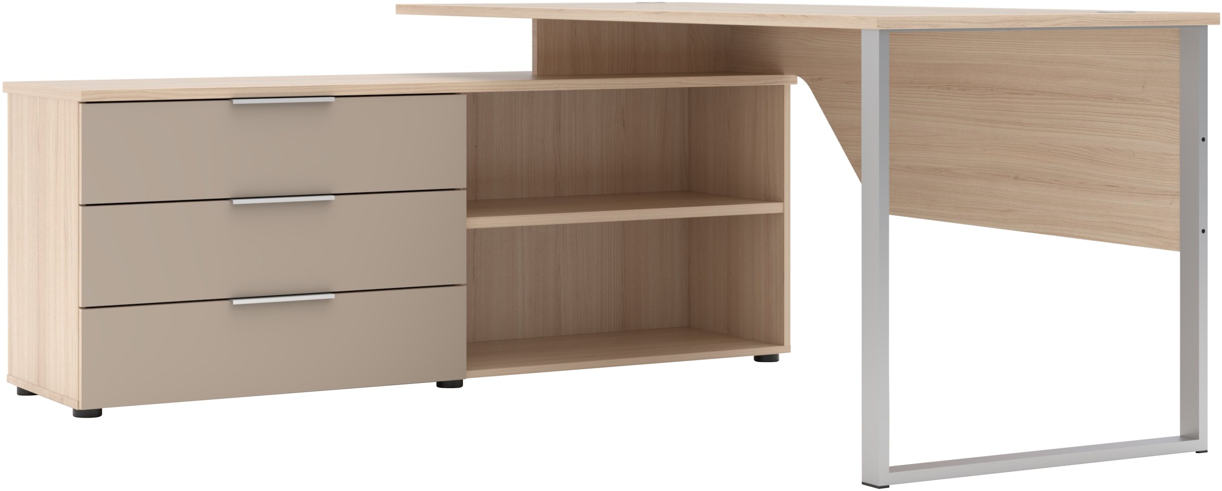 Innostyle Schreibtisch »Schreibtisch Santorin, 180/77/160 cm ( B/H/T)« 1 St günstig online kaufen