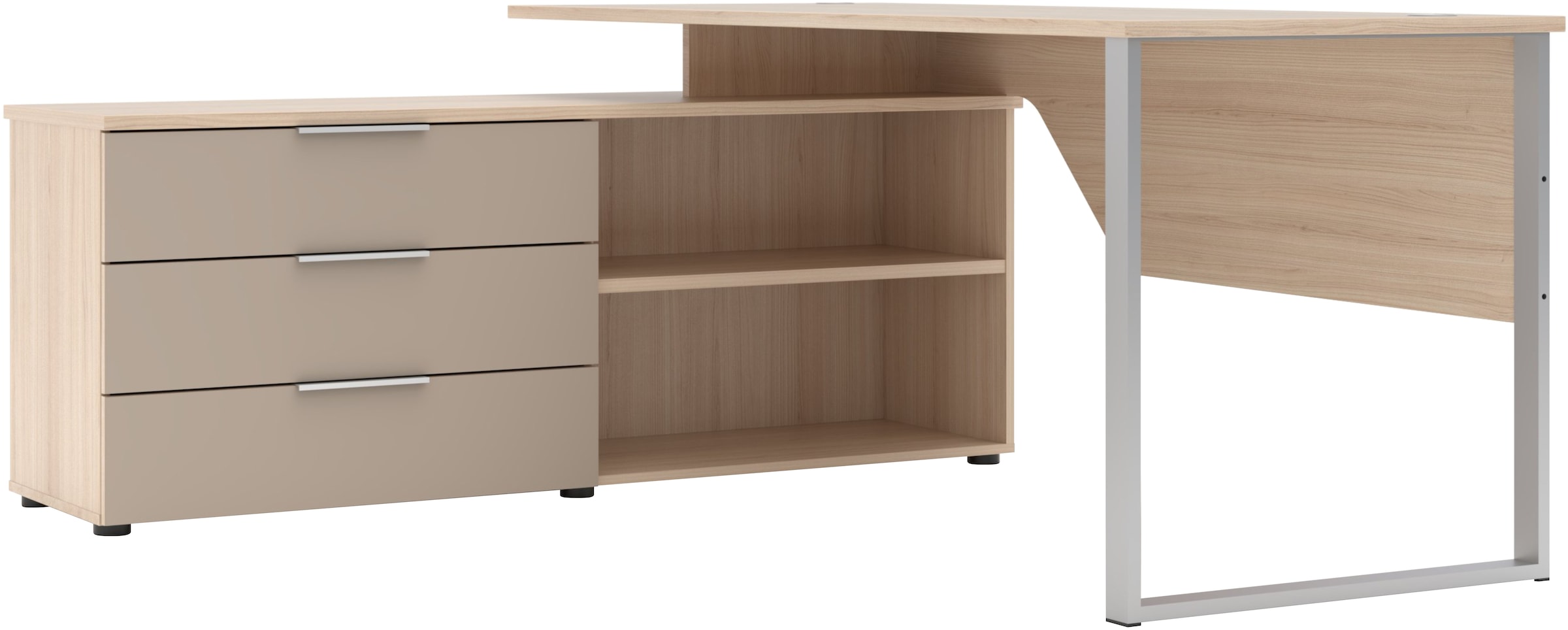 Innostyle Schreibtisch »Schreibtisch Santorin, 180/77/160 cm ( B/H/T)« 1 St günstig online kaufen