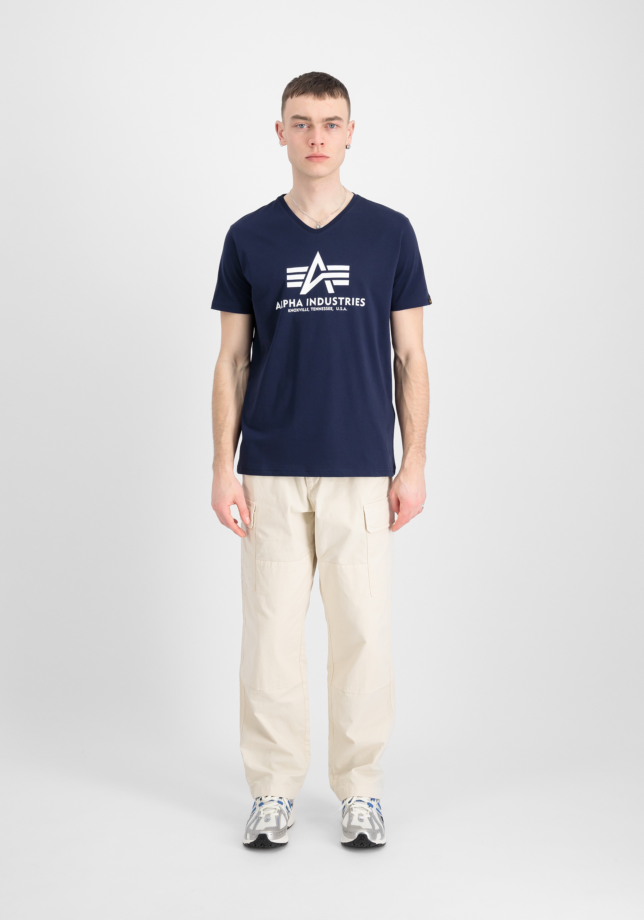 Alpha Industries T-Shirt »Alpha Industries Men - T-Shirts Basic V-Neck T«