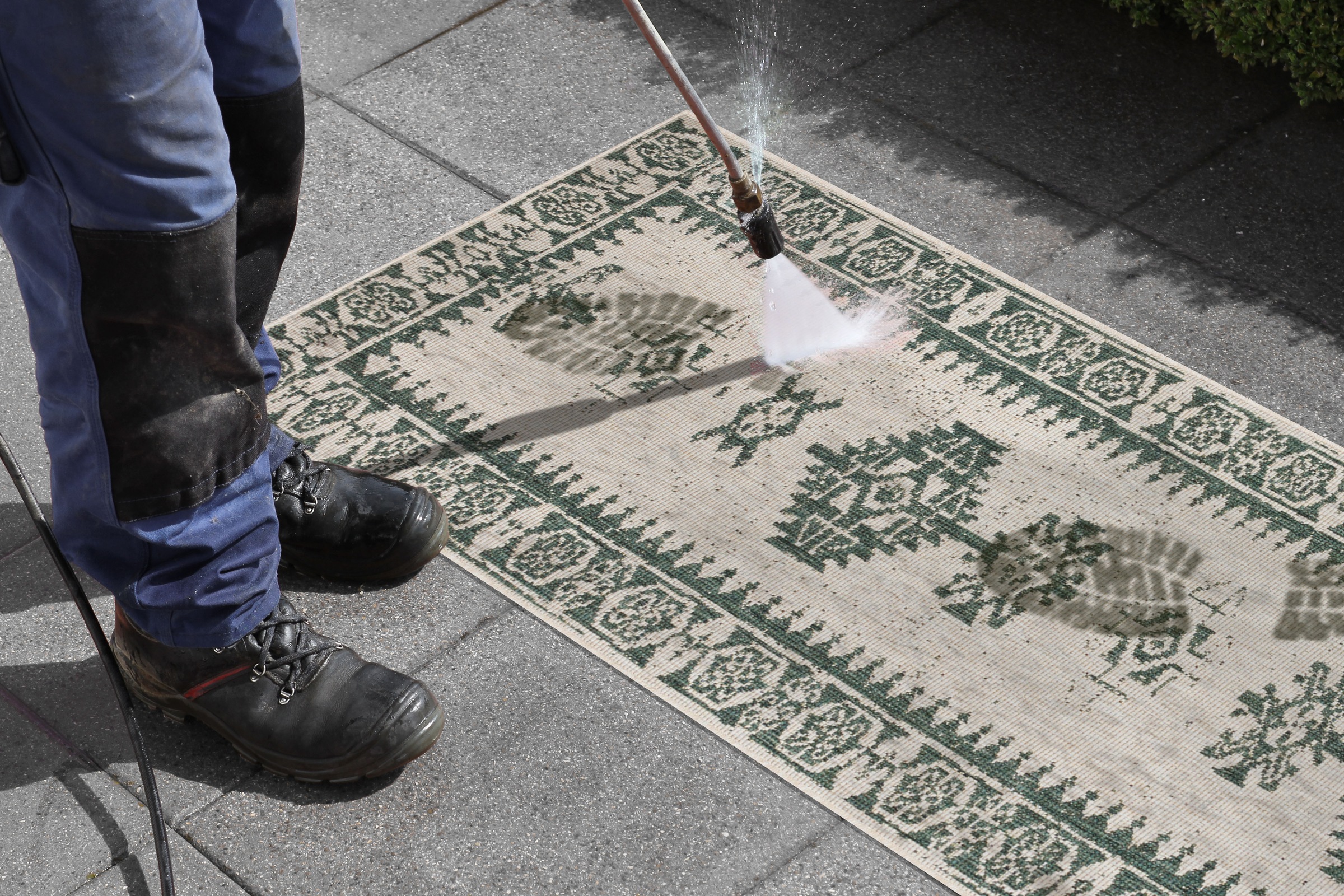 NORTHRUGS Läufer »Duque«, rechteckig, 5 mm Höhe, In-und Outdoor geeignet, Robust, Pflegeleicht, Flachgewebe, Wendbar