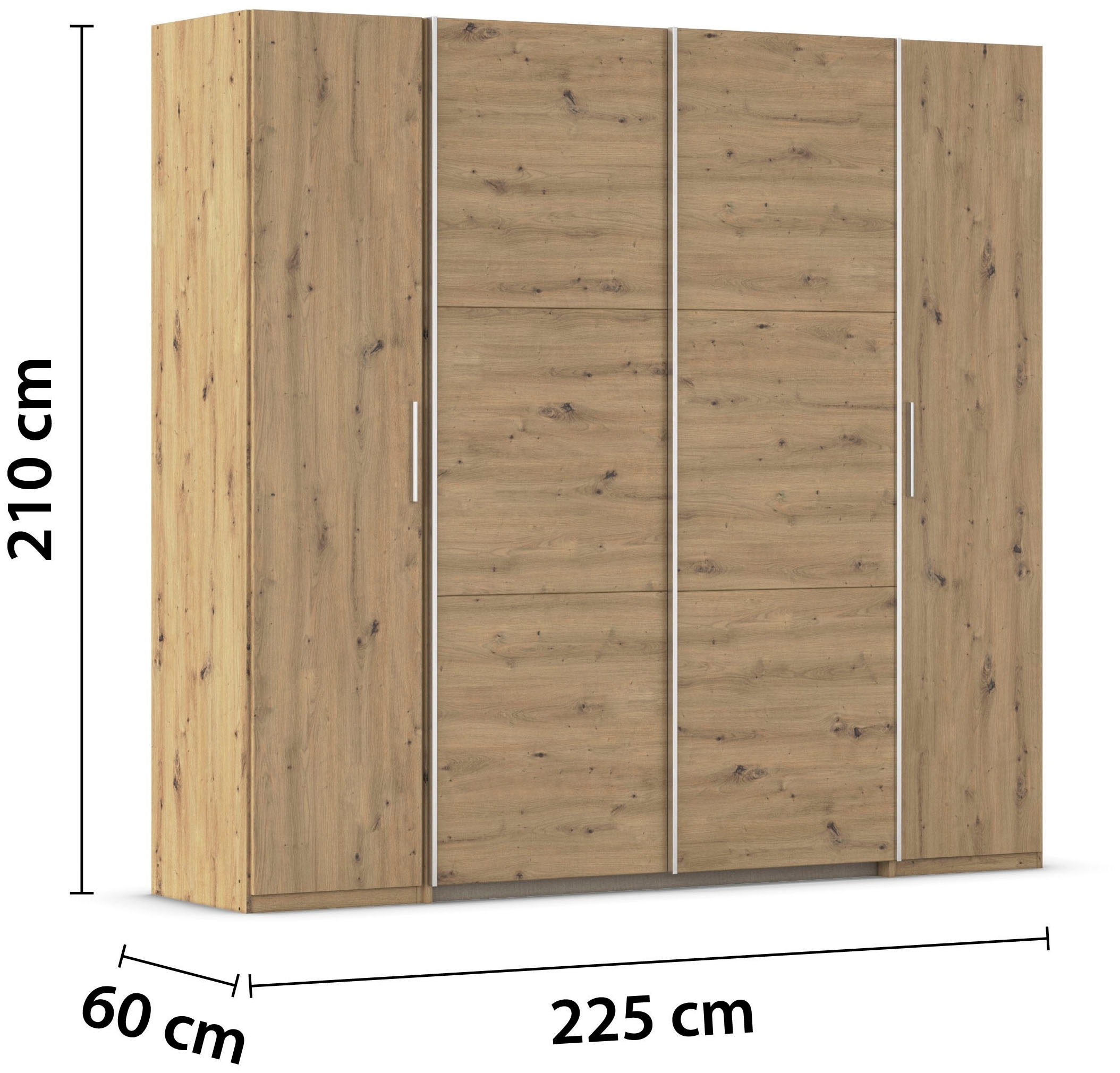 rauch Schwebetürenschrank »Kleiderschrank Drehtürenschrank Schrank Garderobe KRONACH TOPSELLER«, mit Dreh- und Schwebetüren und vielen Einlegeböden MADE IN GERMANY