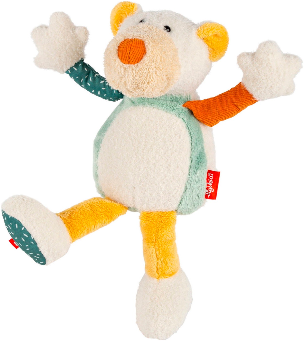 Sigikid Kuscheltier »Patchwork Sweety Yellow, Eisbär«