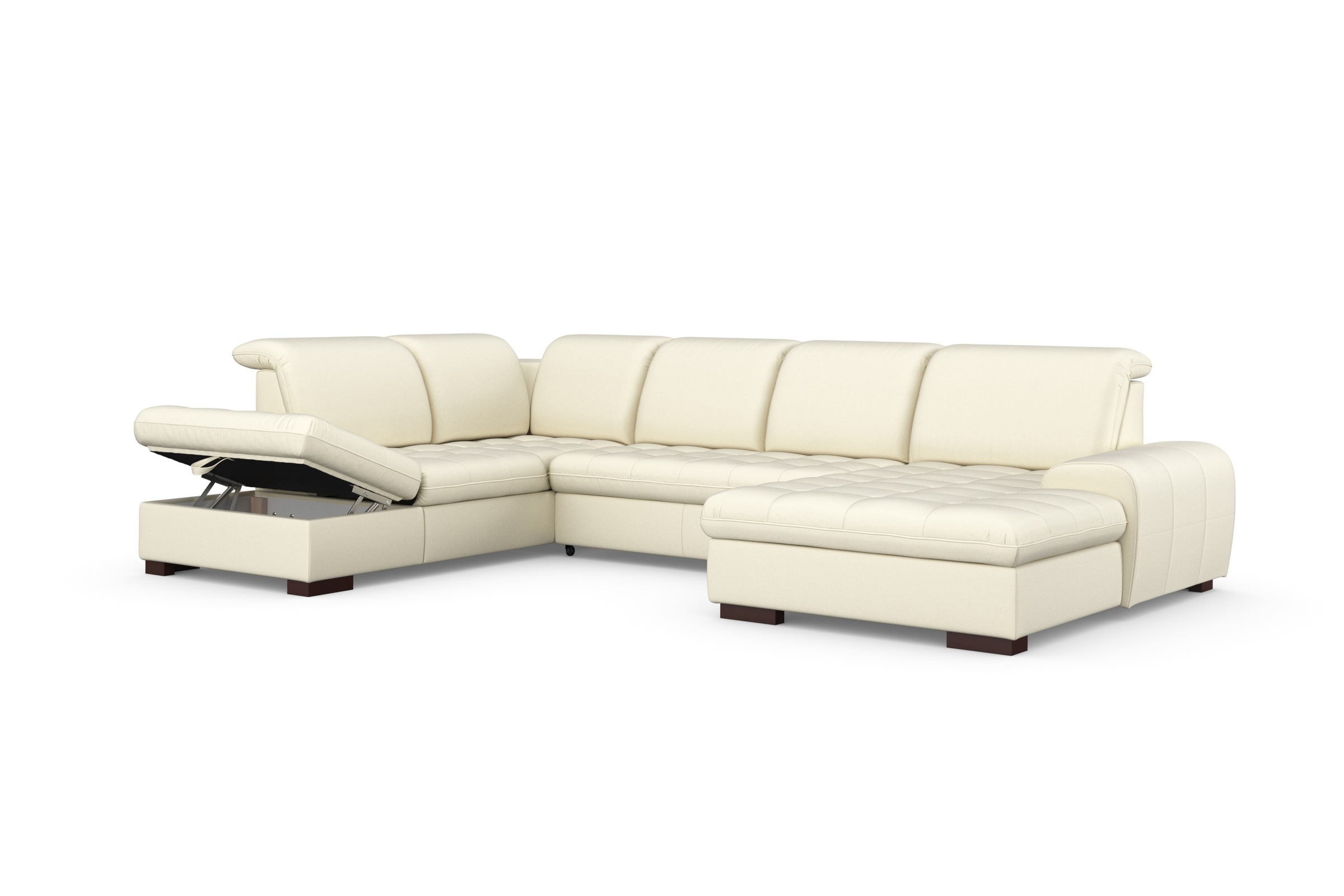 sit&more Wohnlandschaft »Luxor U-Form«, wahlweise mit Bettfunktion, Bettkasten und Kopfteilverstellung