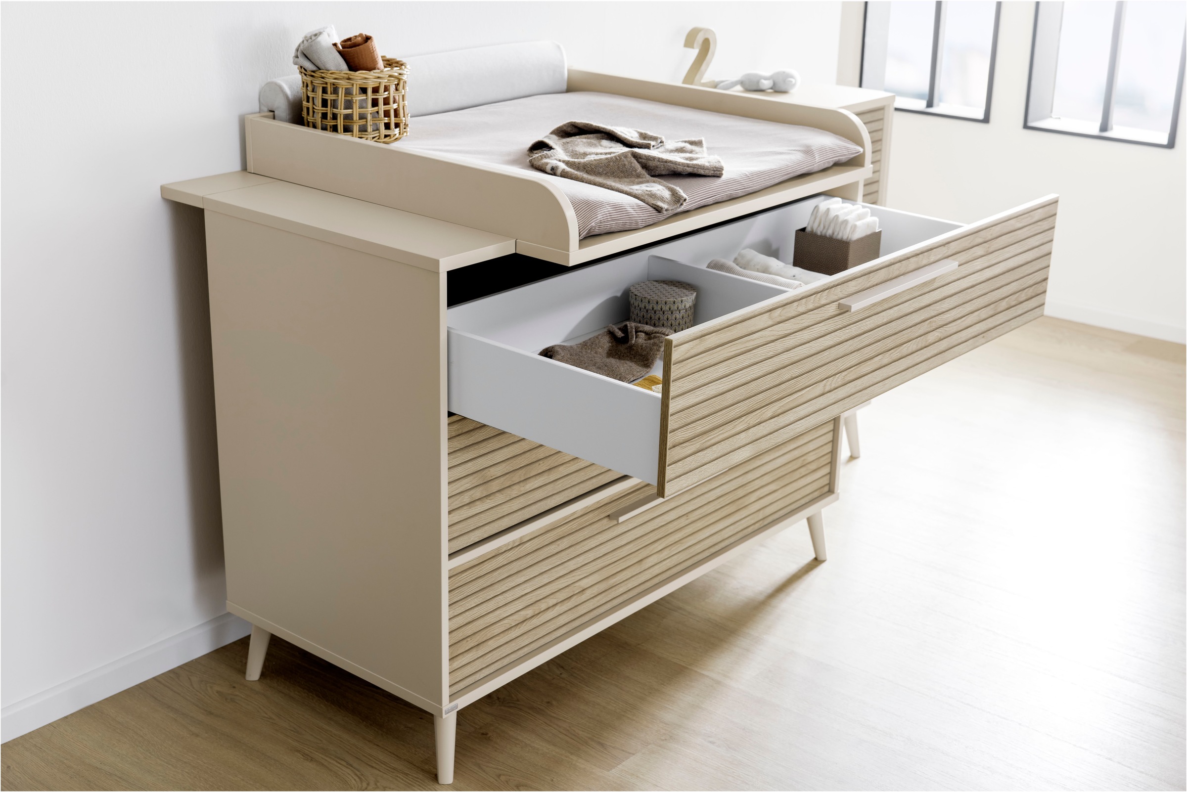 PAIDI Wickelkommode »EEFJE Wickelaufsatz«, 124 cm