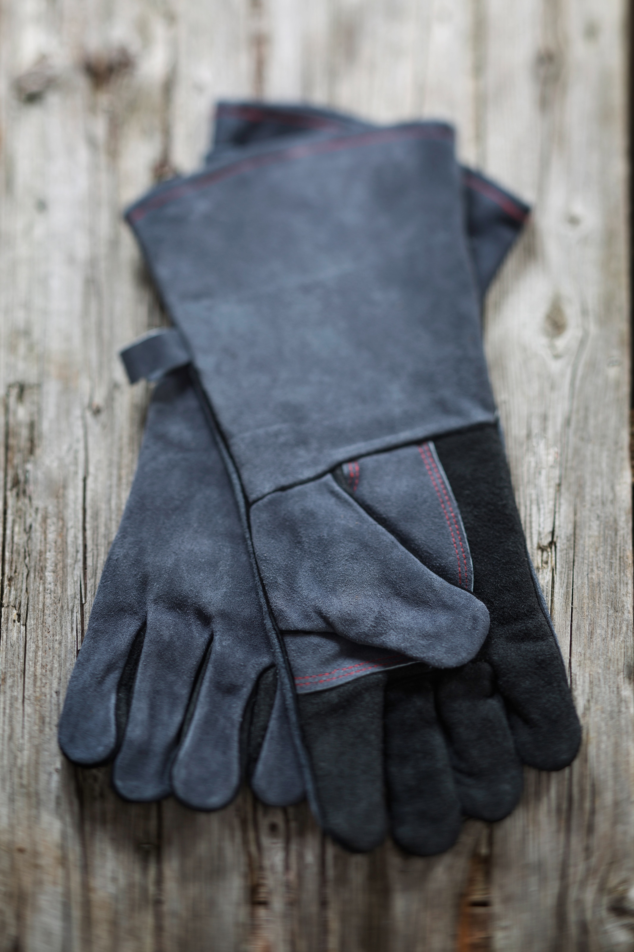 RÖSLE Grillhandschuhe »VIDERO, 25031«, Lederhandschuhe zum Schutz vor Verbrennungen, Universalgröße 24/XL