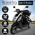 Rolektro Elektromobil »Rolektro E-Trike 25 V.3, Lithium Akku«, 1000 W, 25 km/h, (mit Topcase)