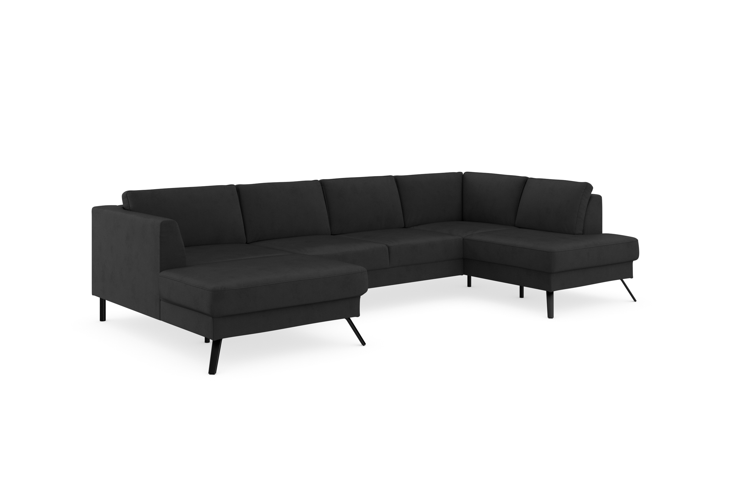 sit&more Wohnlandschaft »Lindholm U-Form«, mit Sitztiefenverstellung und Federkern