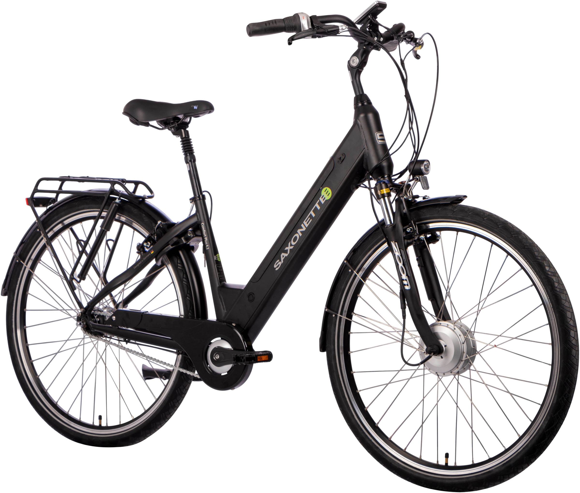 SAXONETTE E-Bike »COMFORT PLUS 4.1«, 7 Gang, Frontmotor 250 W, (mit Akku-Ladegerät), Pedelec, Elektrofahrrad für Damen u. Herren