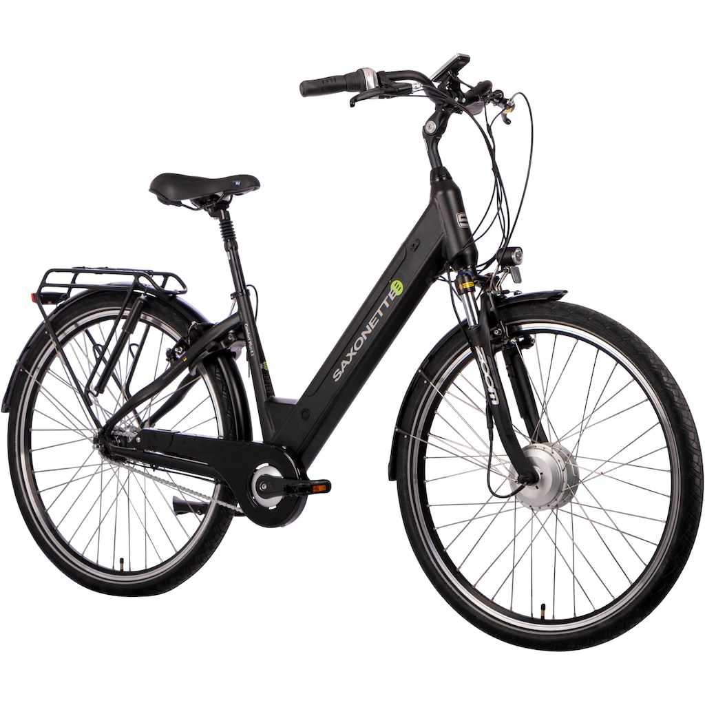 SAXONETTE E-Bike »COMFORT PLUS 4.1«, 7 Gang, Frontmotor 250 W, (mit Akku-Ladegerät)