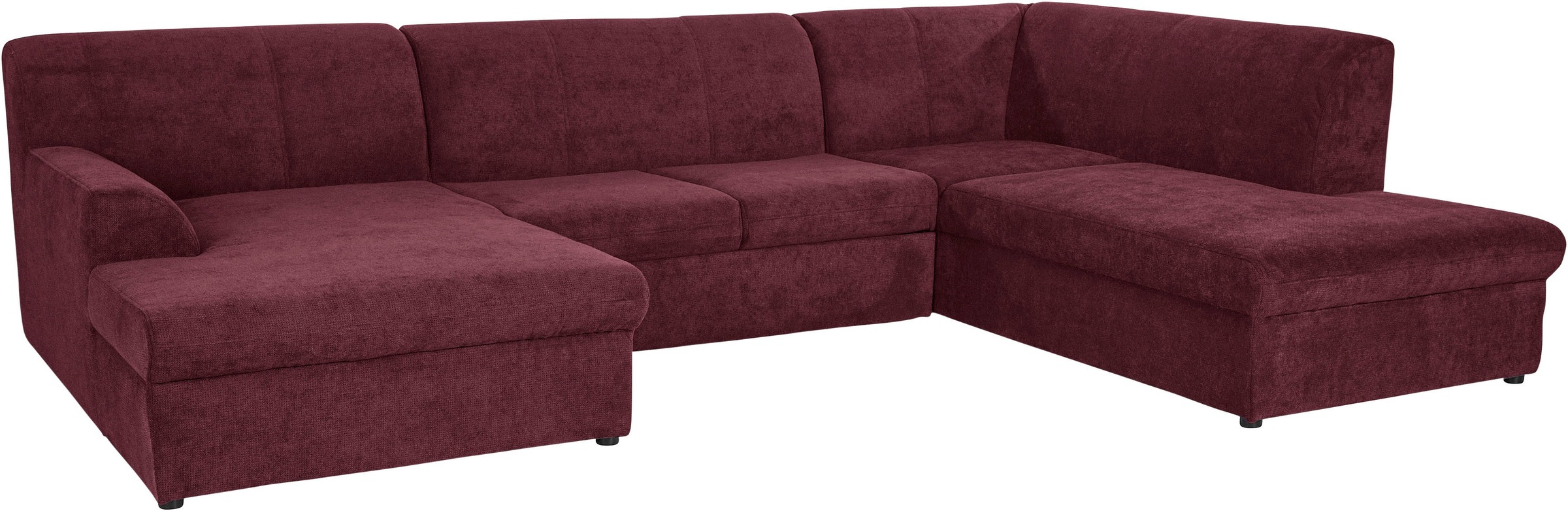 DOMO collection Wohnlandschaft »Topper, elegant und zeitlos, komfortabel, U-Form«, wahlweise mit Bettfunktion