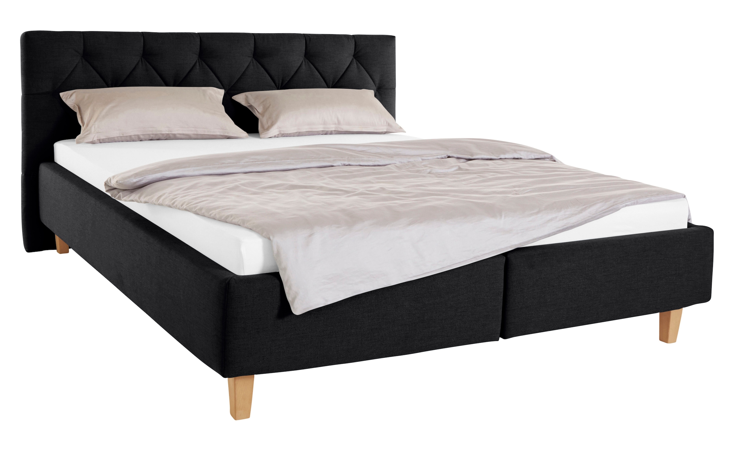 Home affaire Polsterbett »Sunley 100« Kreuzsteppung, Kopfteilhöhe 102 cm, o günstig online kaufen