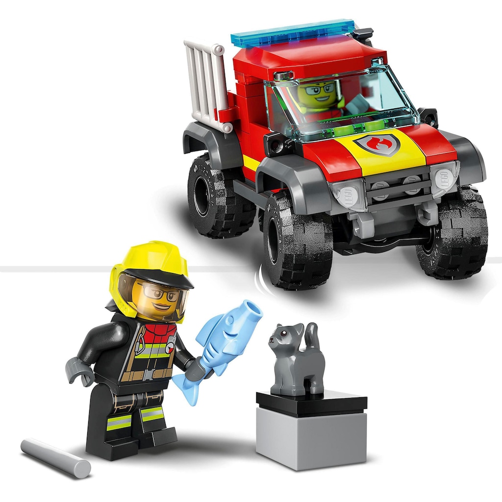 LEGO® Konstruktionsspielsteine »Feuerwehr-Pickup (60393), LEGO® City«, (97 St.)