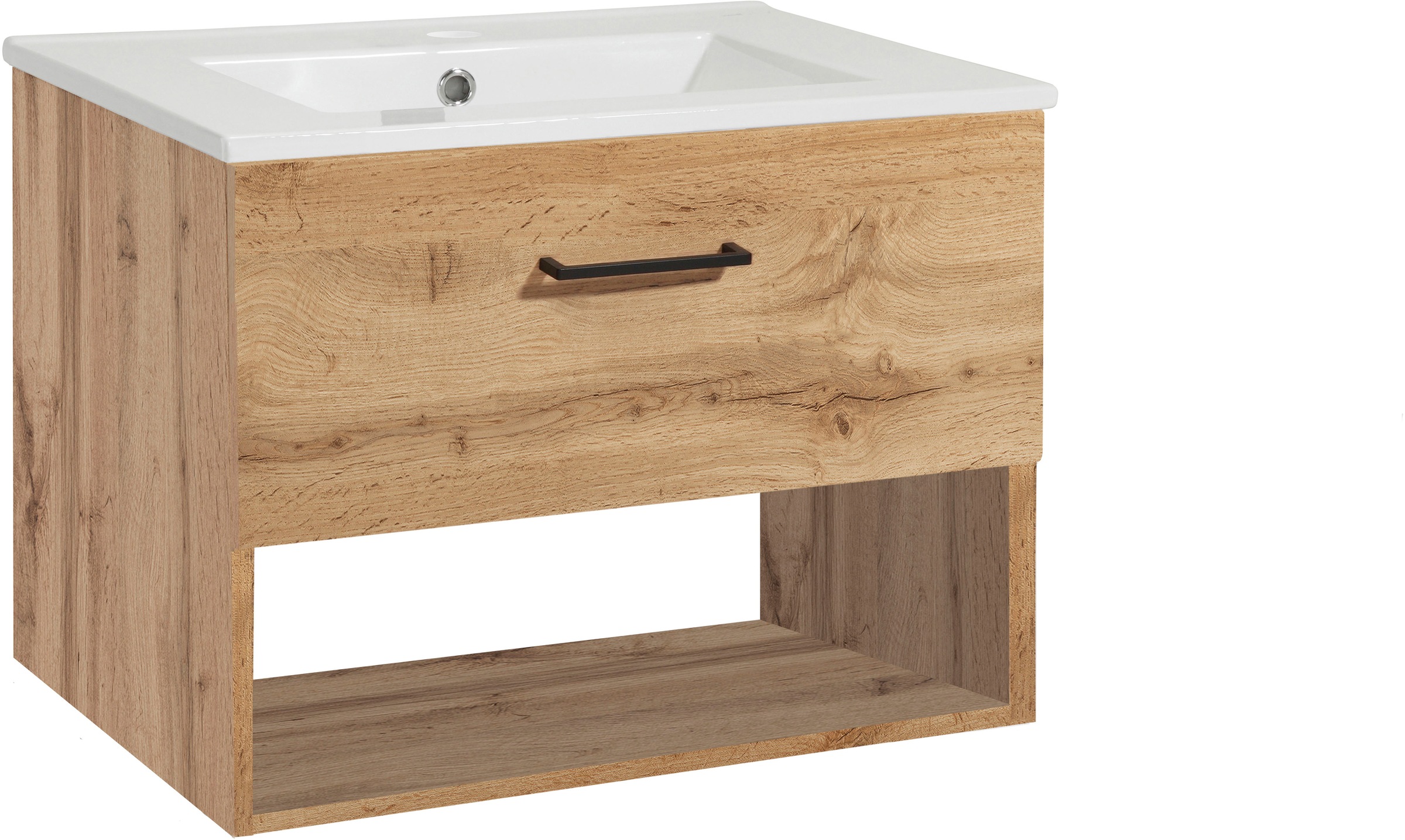 welltime Waschtisch "Trento Light mit Keramik-Auflagebecken", 1 Auzug und 1 günstig online kaufen