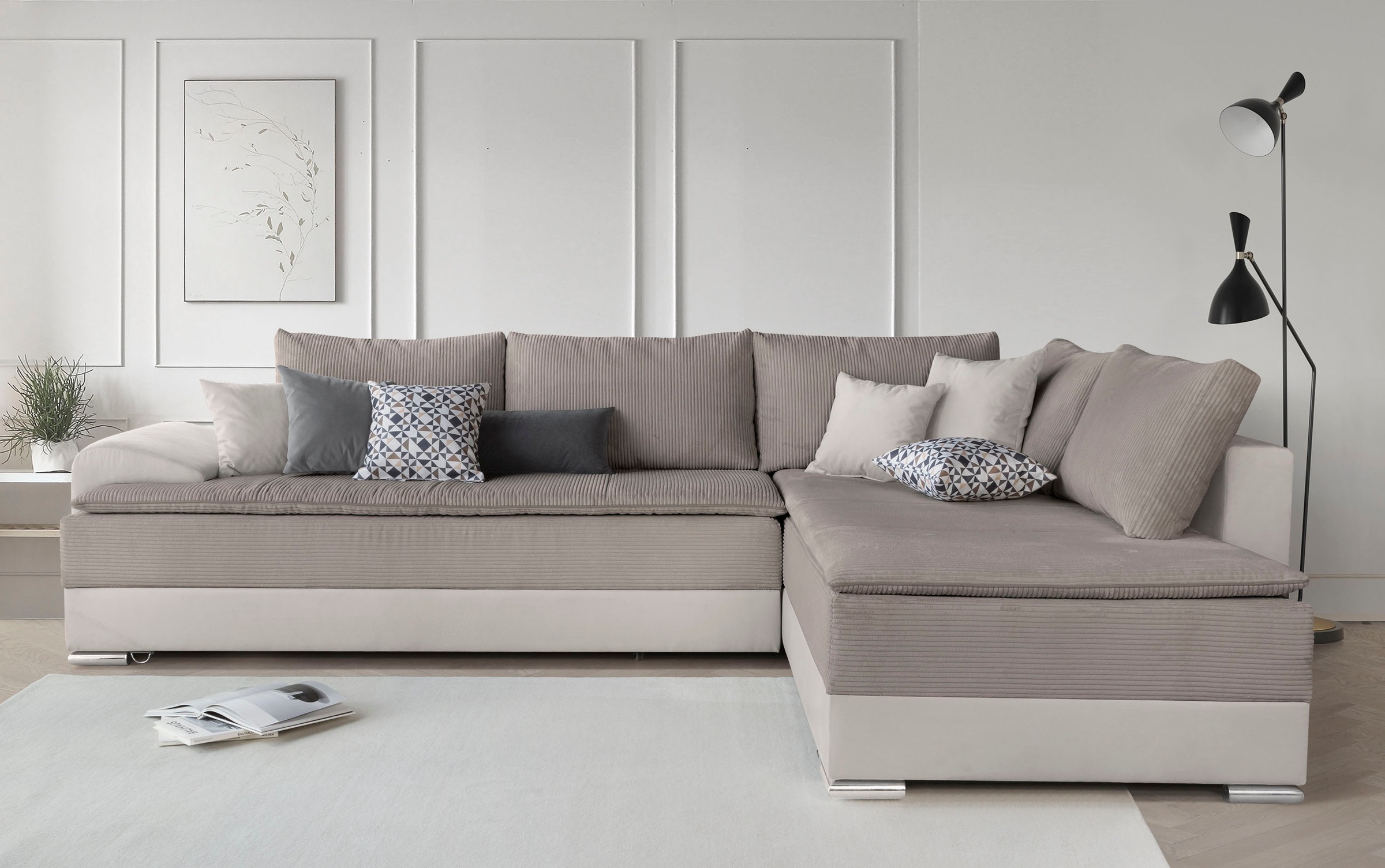 INOSIGN Ecksofa »Boxspringbett Night & Day L-Form mit Dauer-Schlaffunktion günstig online kaufen