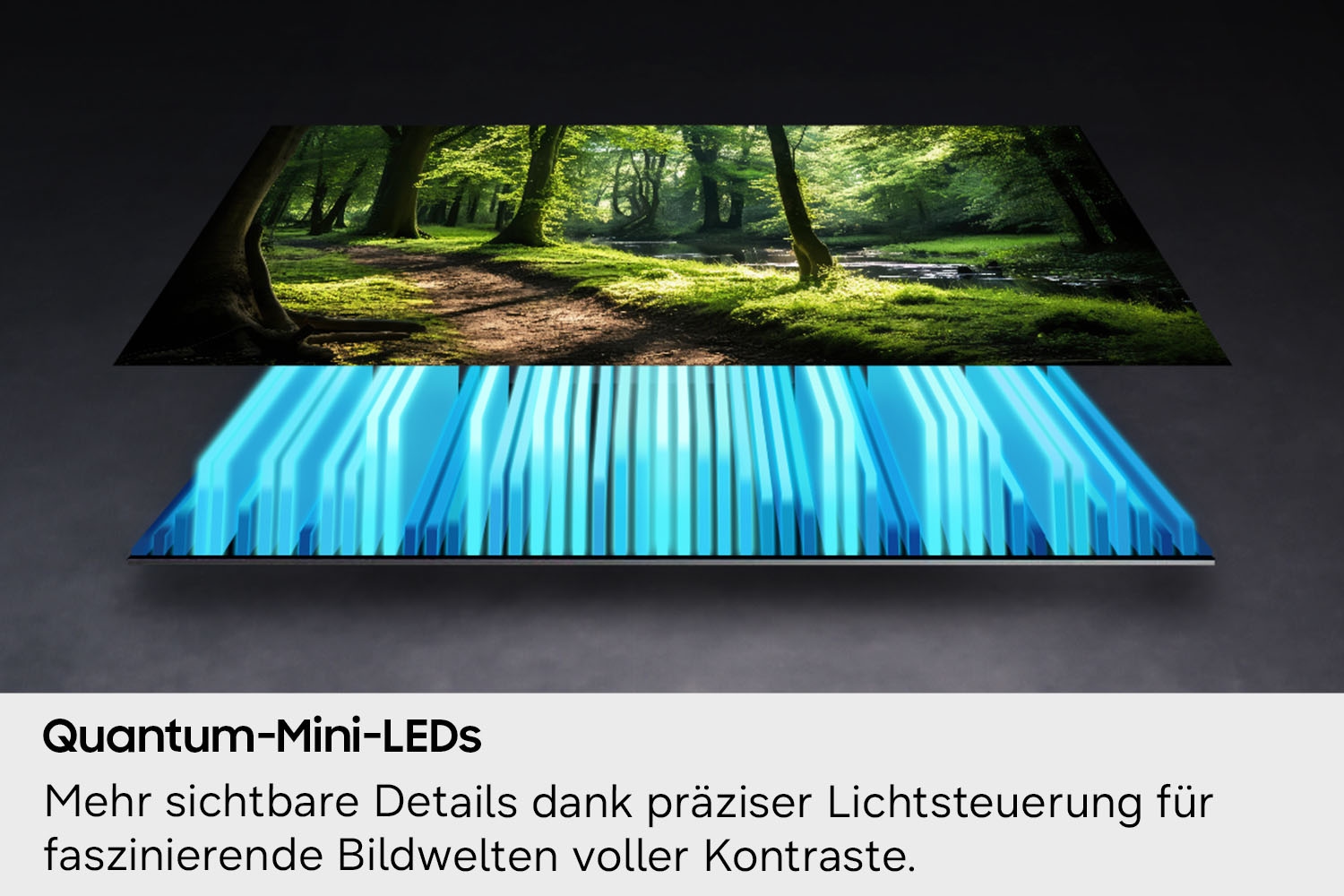 Samsung QLED-Fernseher »GQ50QN70HAU« 125 cm/50 ″ Smart-TV Real QLED, Quantum-Mini-LEDs, Gaming Hub mit 144 Hz, Adaptive Sound+