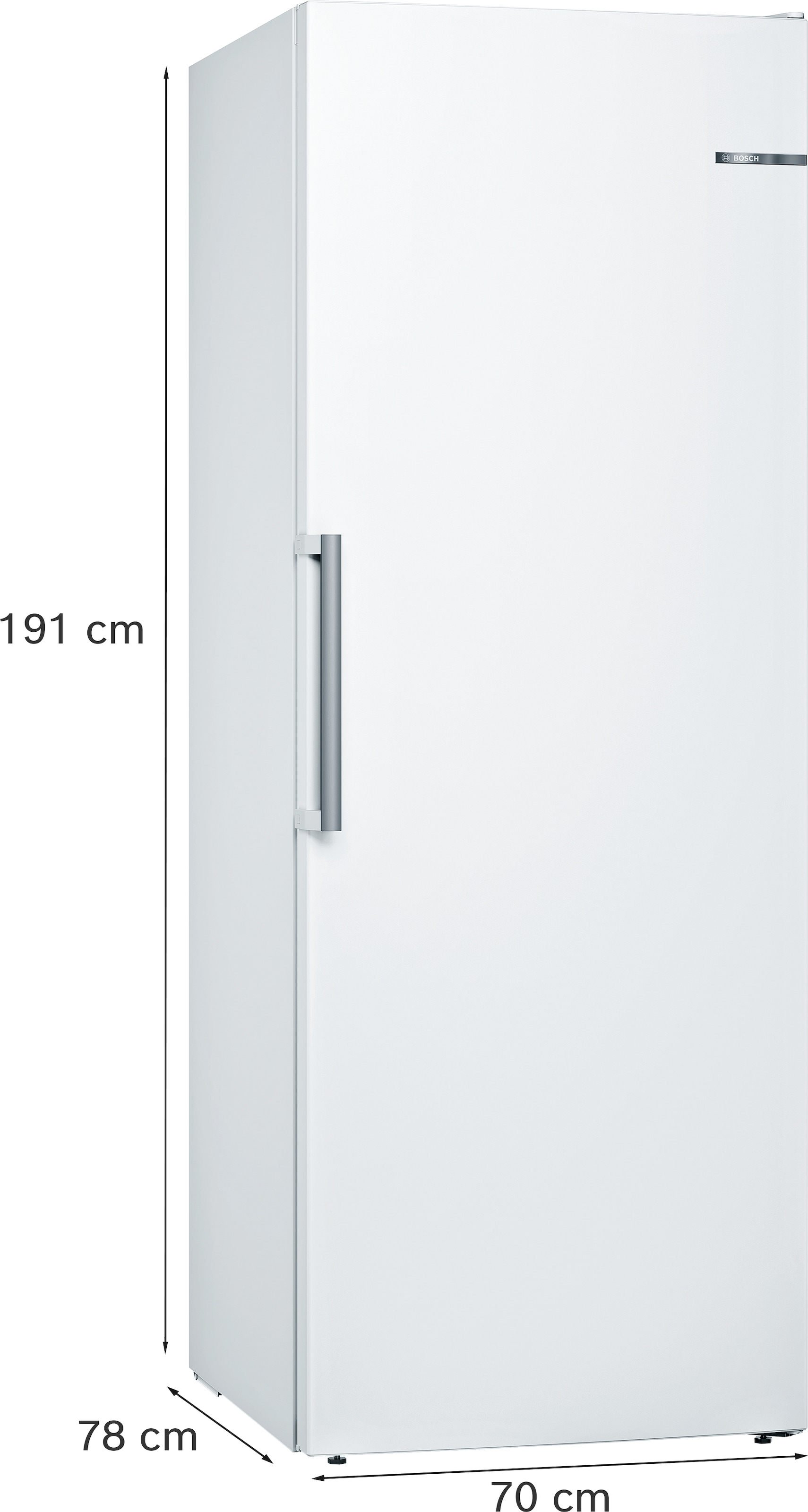 BOSCH Gefrierschrank Serie 6 »GSN58DWDV«, 191 cm hoch, 70 cm breit