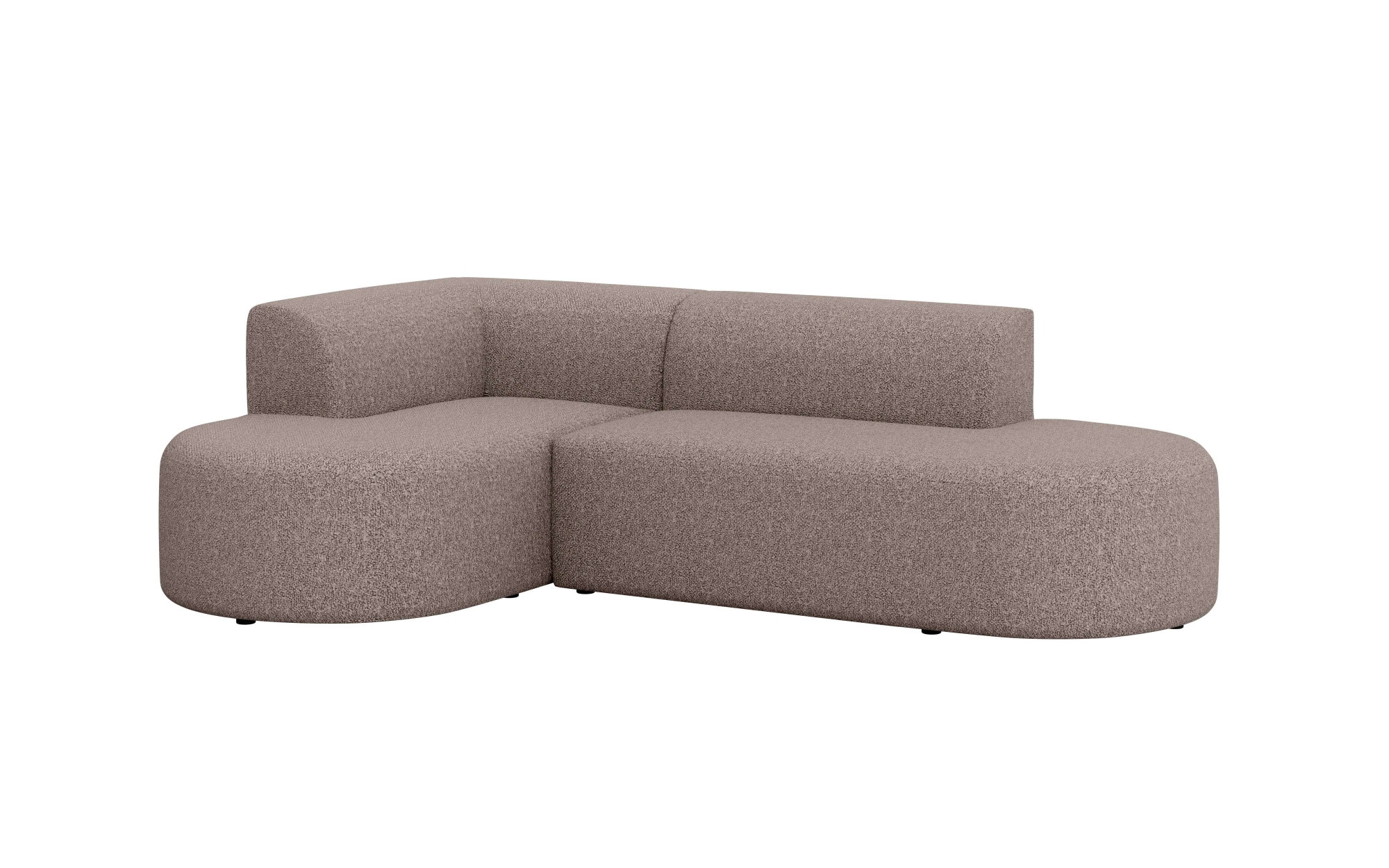 andas Ecksofa »Ecksofa Tvinne mit Ottomane links oder rechts bestellbar«, L-Form, mit Wellenunterfederung, BxTxH 260x170x73 cm