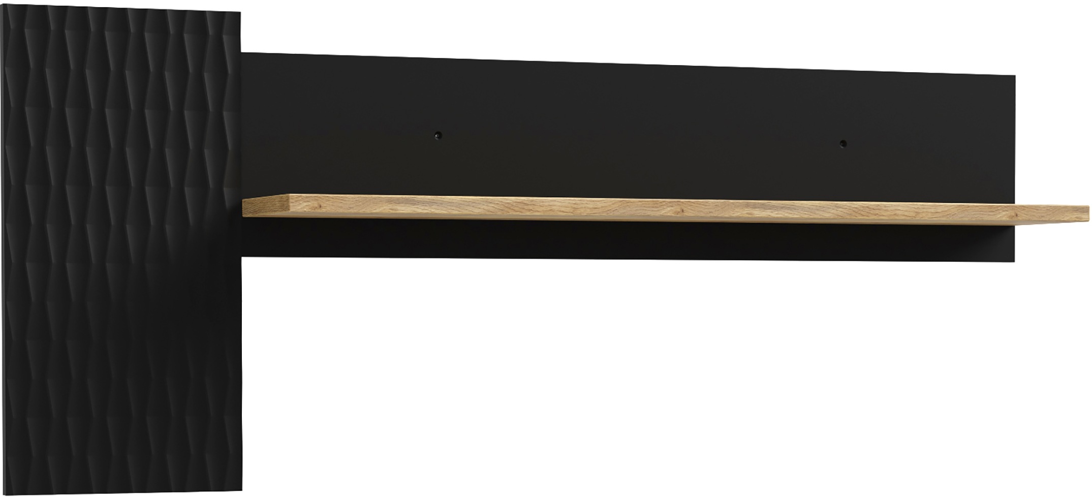 FORTE Wandregal »Fixsmile«, Wandboard im extravaganten Design, strukturiert günstig online kaufen