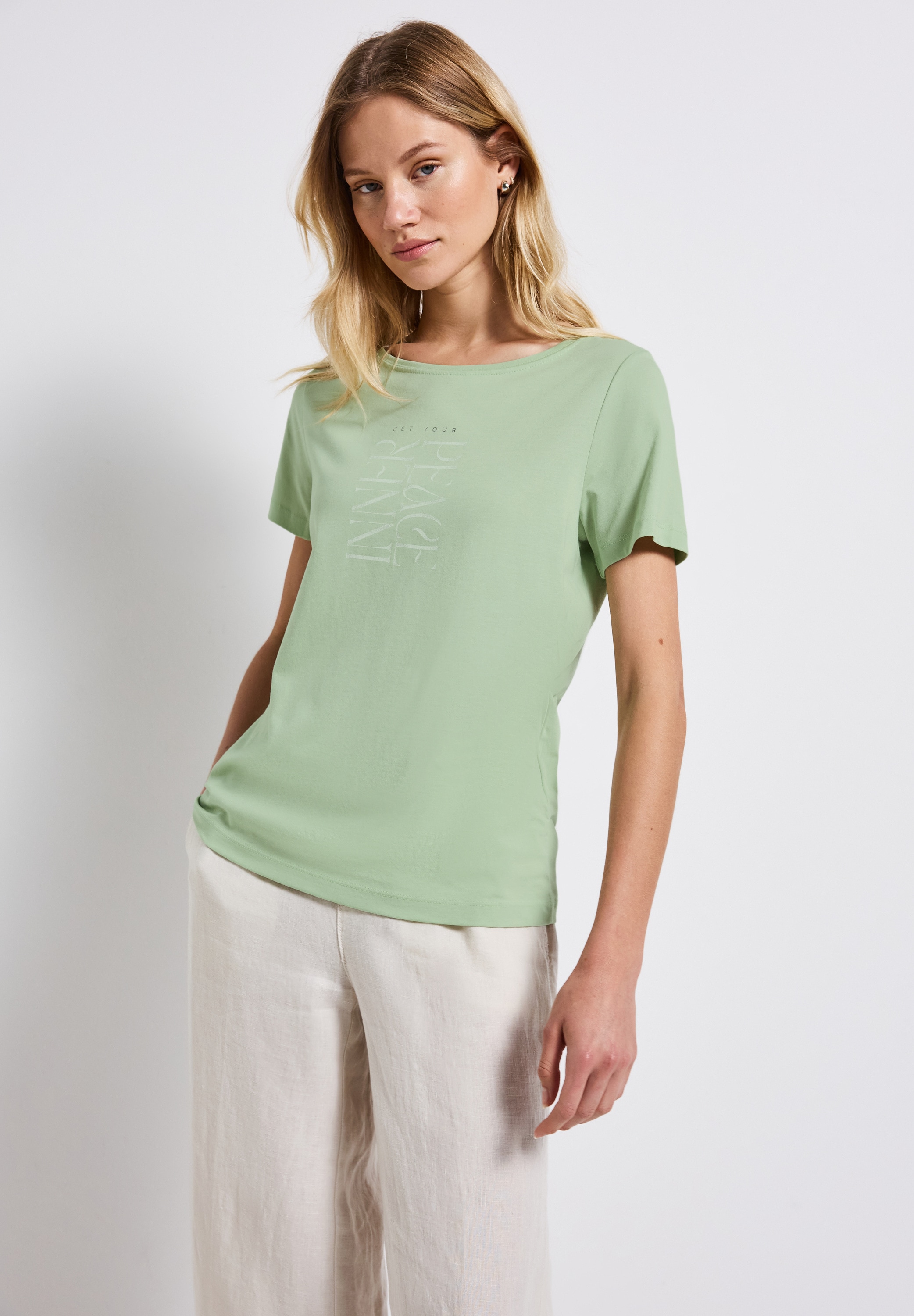 STREET ONE Shirttop mit Wording Print