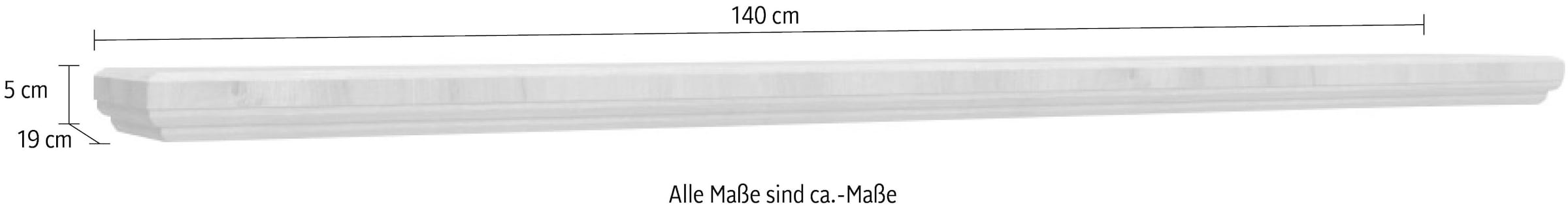 Home affaire Wandboard »Tara«, Breite 140 cm