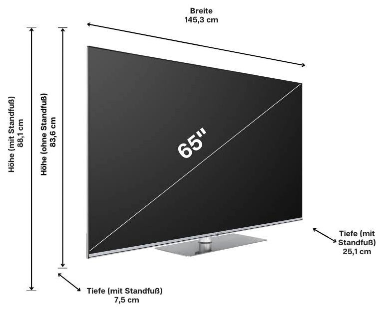 Hanseatic QLED-Fernseher »65Q850UDS«, 4K Ultra HD, Android TV