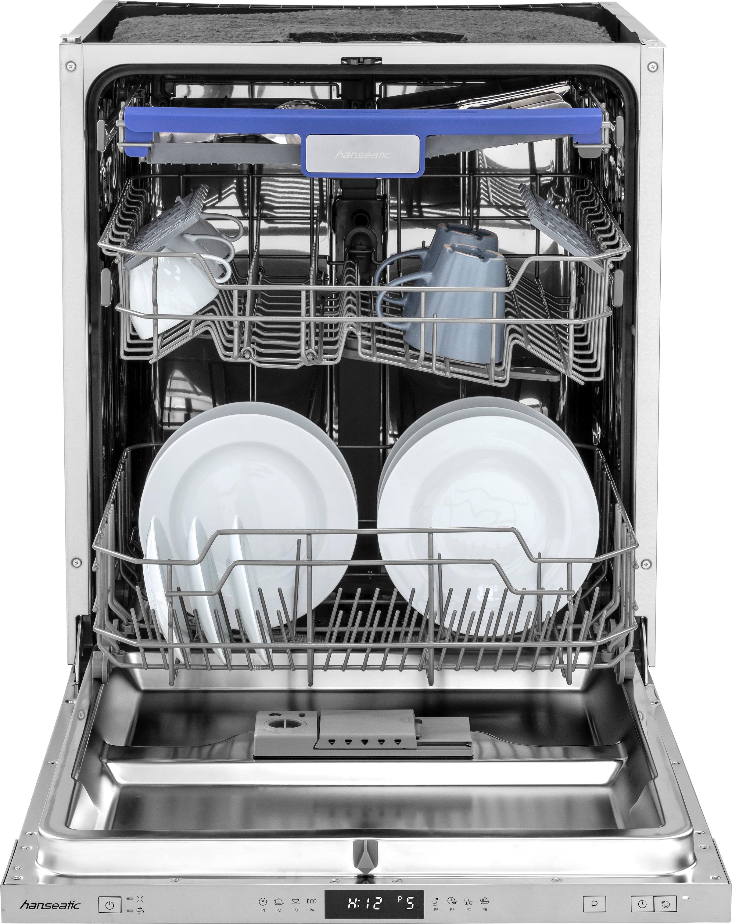 OPTIFIT Winkelküche »Bern mit Hanseatic-E-Geräten« Stellbreite 285x175 cm, mit Induktionskochfeld, Soft-Close