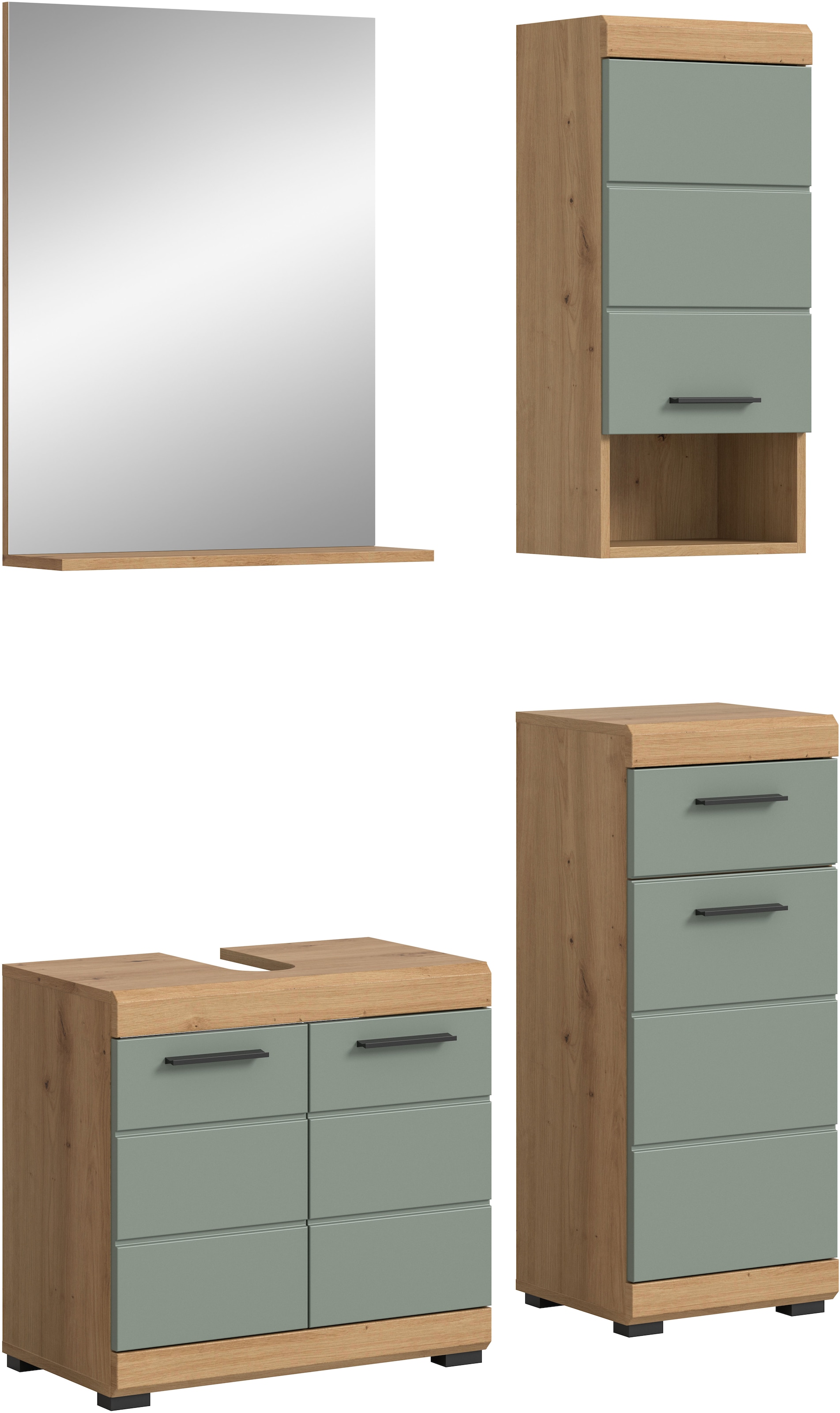 INOSIGN Badmöbel-Set »Siena, 4 teilig, bestehend aus:«, (Set), Waschbeckenu günstig online kaufen