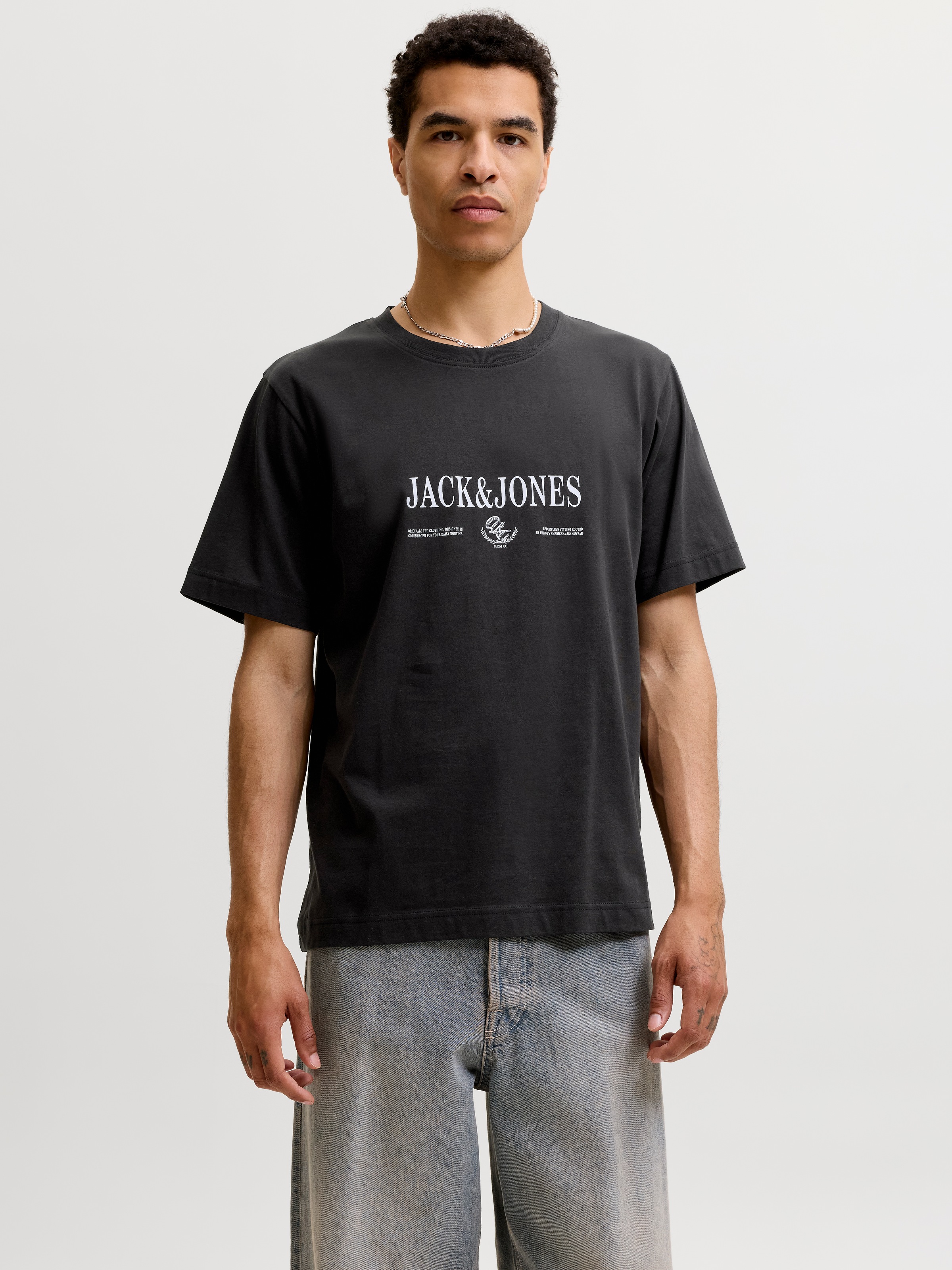 Jack & Jones Rundhalsshirt »JORFREDERIKSBERG BRANDING TEE 3PK MP« Packung, 3 Baumwolle, regular fit