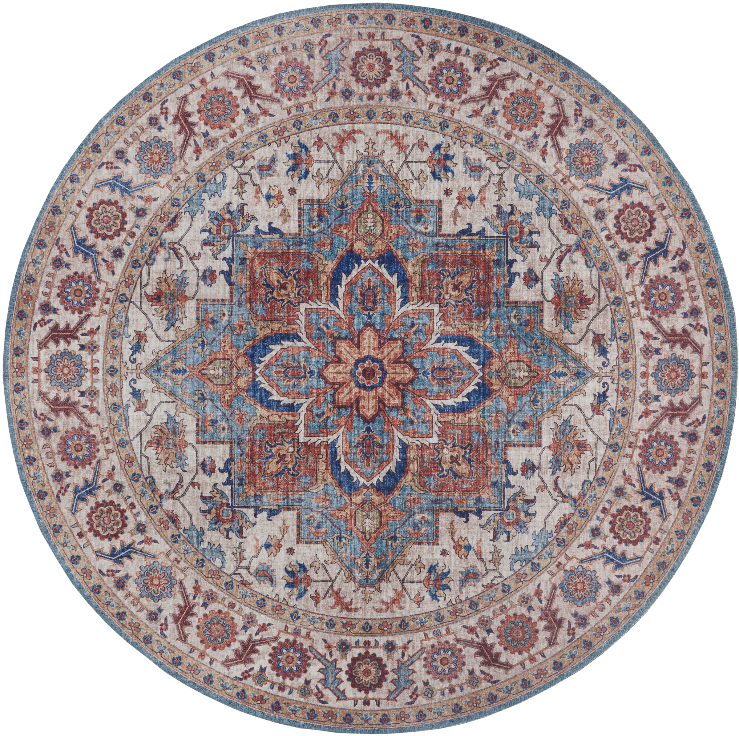 HANSE Home Teppich »Anthea«, rund, 5 mm Höhe, Orientalisch, Orient, Vintage, Wohnzimmer, Schlafzimmer, Esszimmer
