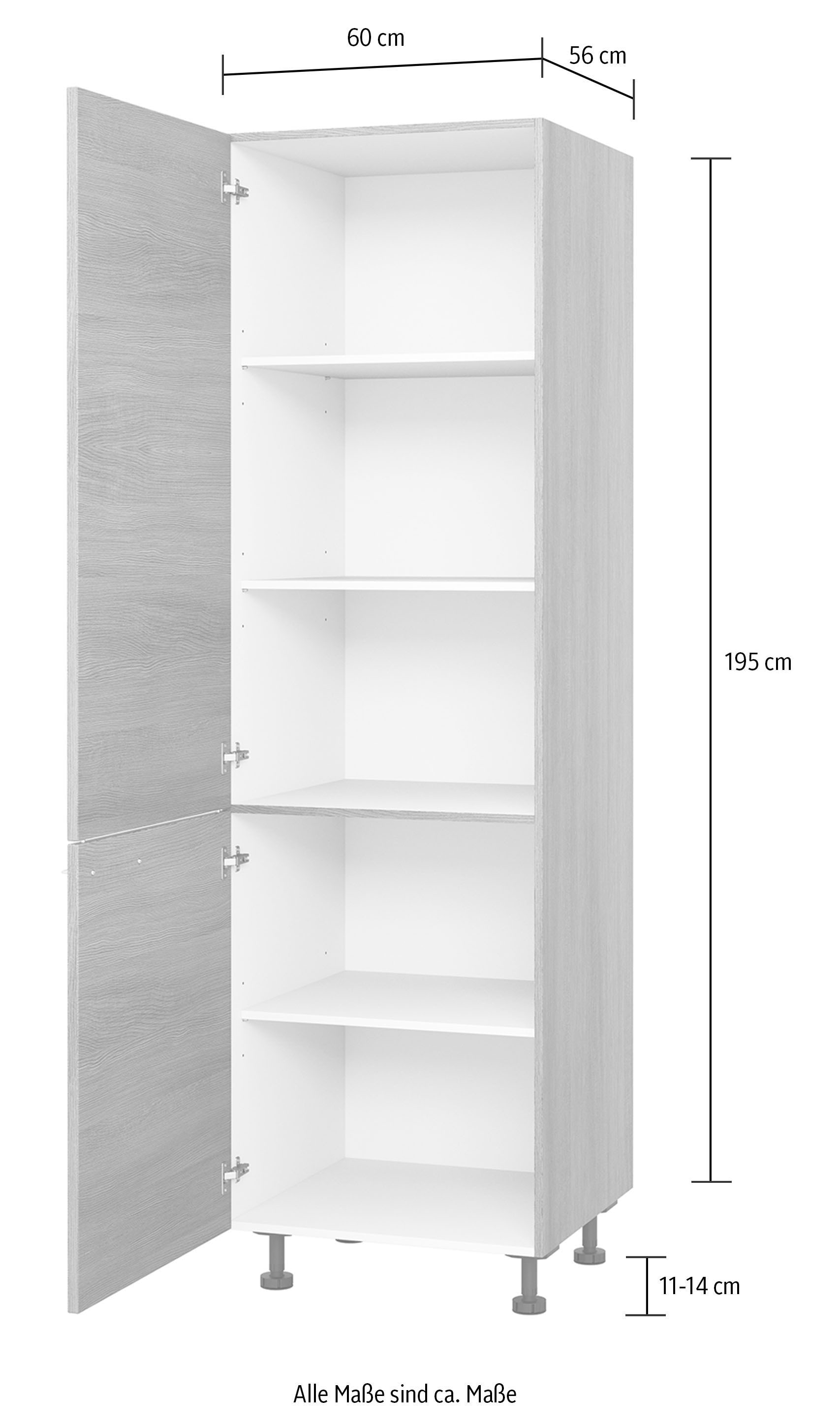 Express Küchen Vorratsschrank »Trea SV60-195«, Höhe 195 cm, Breite 60 cm im  Online-Shop kaufen