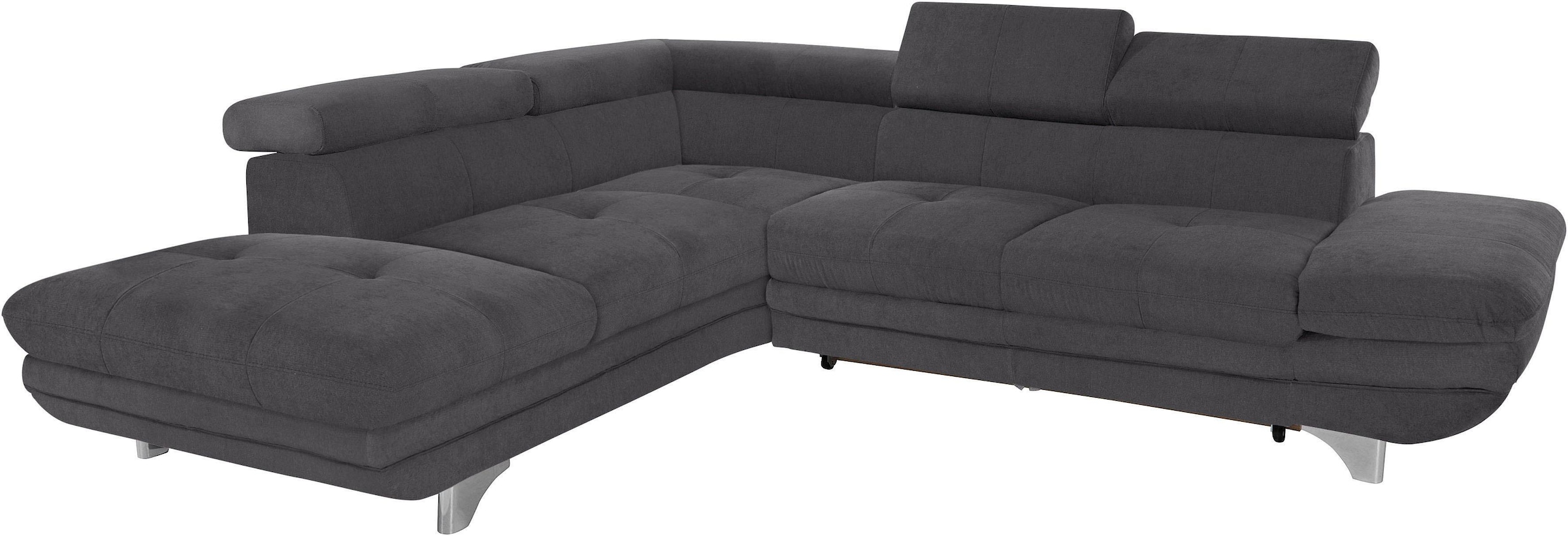 COTTA Ecksofa »Enterprise L-Form«, mit Arm- & Kopfteilverstellung, wahlweis günstig online kaufen