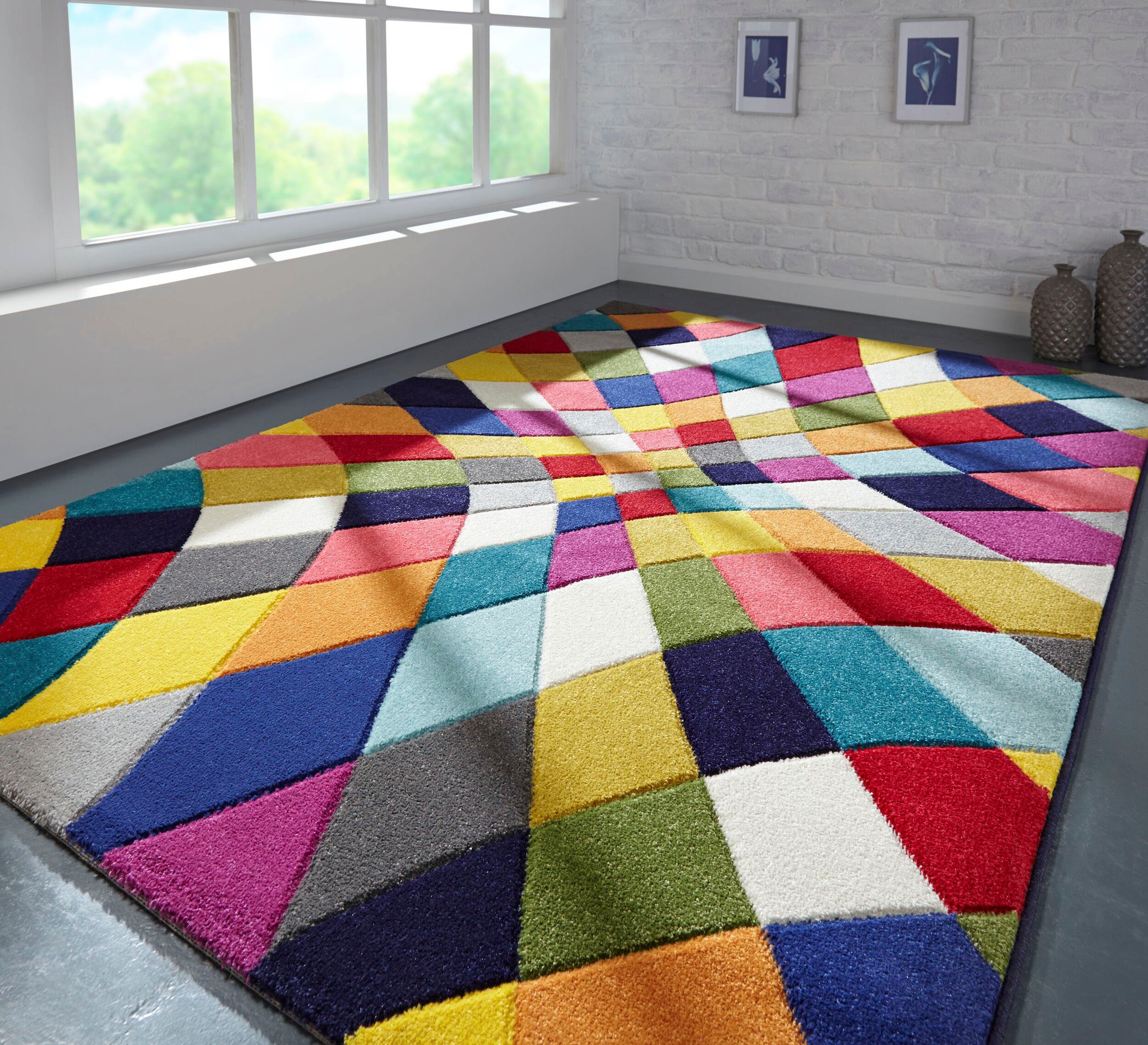 FLAIR RUGS Teppich »Rhumba«, rechteckig, 10 mm Höhe, fußbodenheizungsgeeign günstig online kaufen