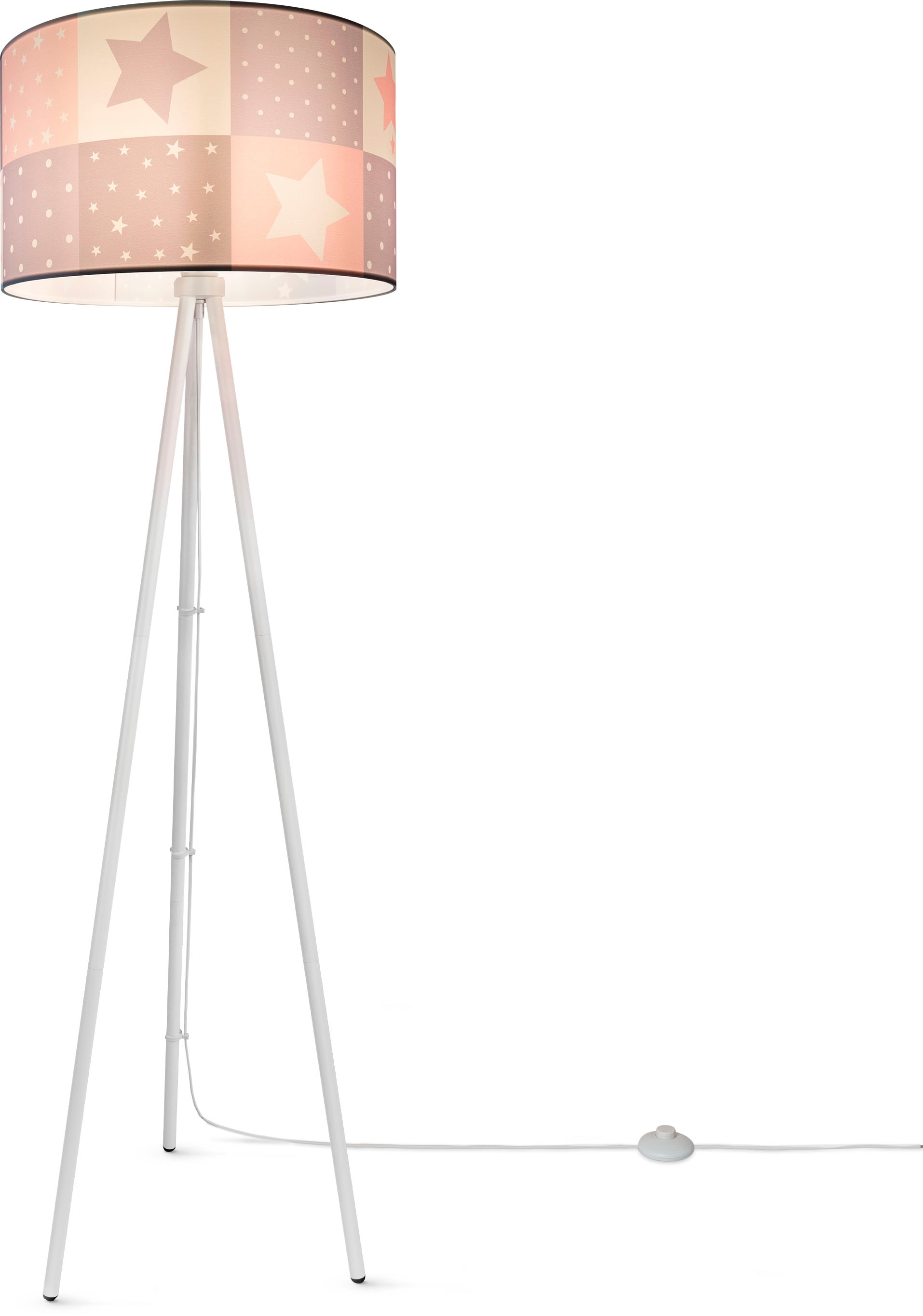 Paco Home Stehlampe »Trina Cosmo«, Leuchtmittel E27 | ohne Leuchtmittel, Kinderlampe LED Kinderzimmer Lampe Sternen Motiv, Stehleuchte E27