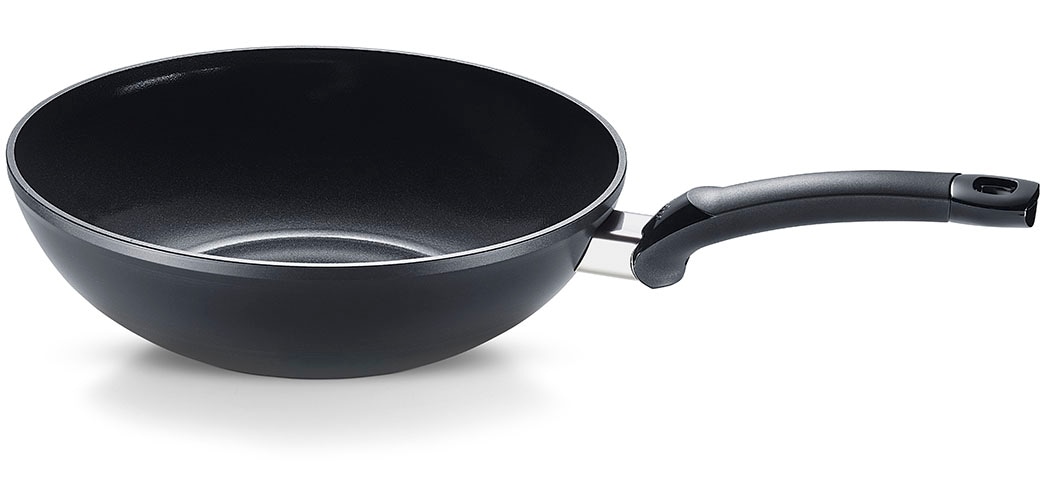 Fissler Wok »Ceratal® Orbit Black« Aluminium 1 Stk. tlg. gesünderes Kochen mit Antihaft-Effekt, hergestellt ohne PFAS/PTFE