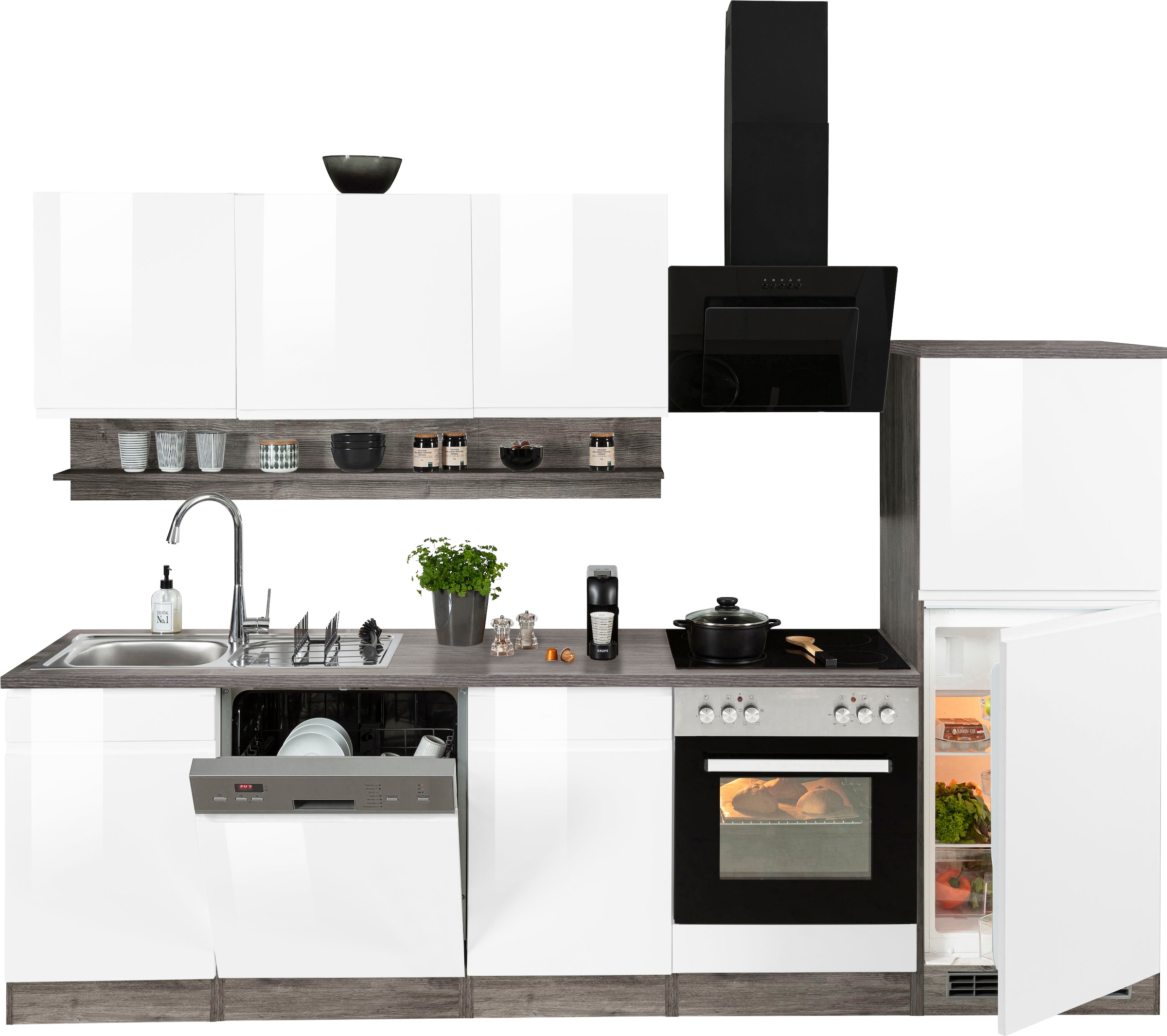 HELD MÖBEL Küche »Virginia«, Breite 280 cm, wahlweise mit E-Geräten online  kaufen