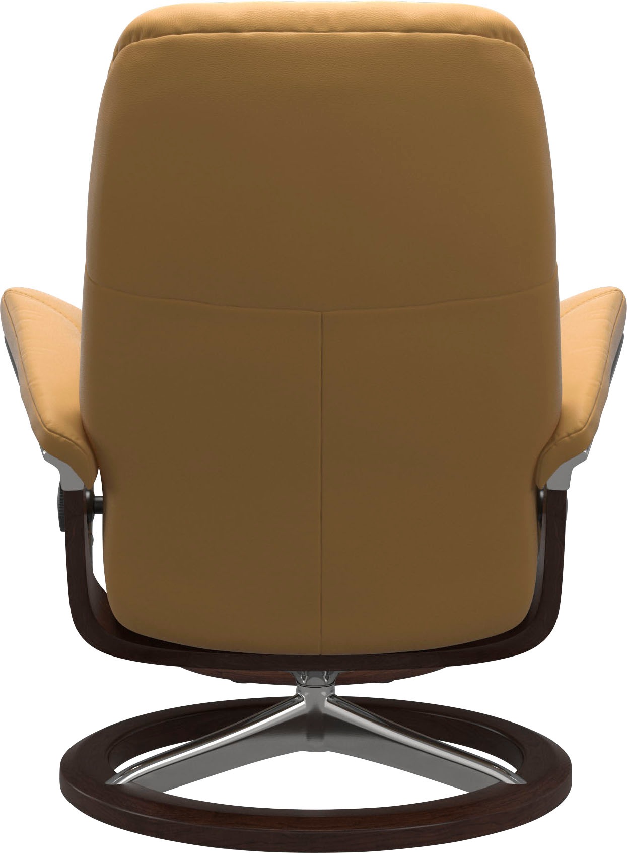 Stressless® Relaxsessel »Consul«, (Set, Relaxsessel mit Hocker), mit Hocker, mit Signature Base, Größe M, Gestell Braun