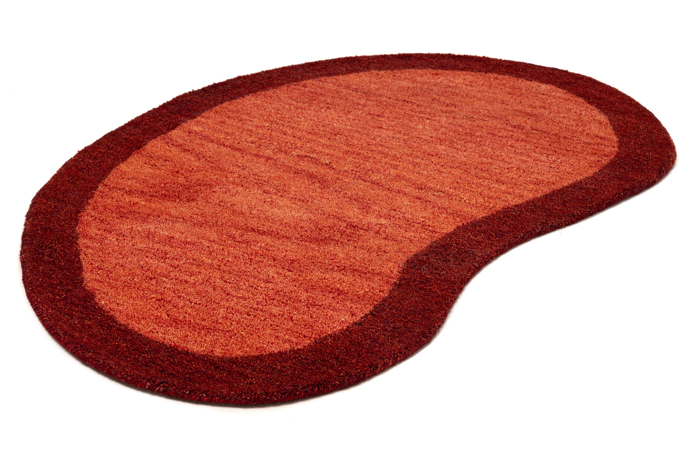 THEKO Wollteppich »Gabbeh Super, Handweb Teppich, Bordüre, reine Wolle, handgewebt«, oval, 15 mm Höhe, Schlafzimmer, Wohnzimmer, Esszimmer, auch als Läufer, eckig oder rund