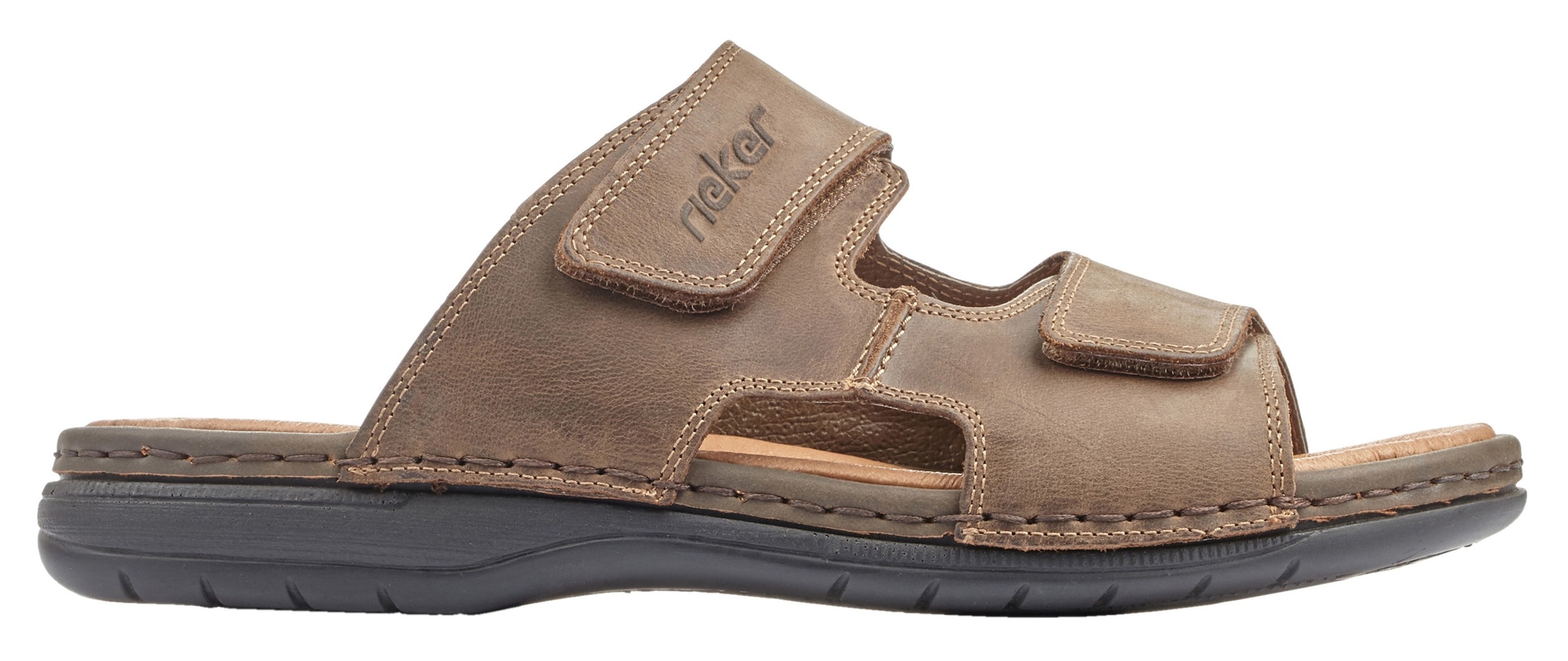 Rieker Pantolette, Sommerschuh, Strandschuh, Hausschuh mit weicher Innensohle