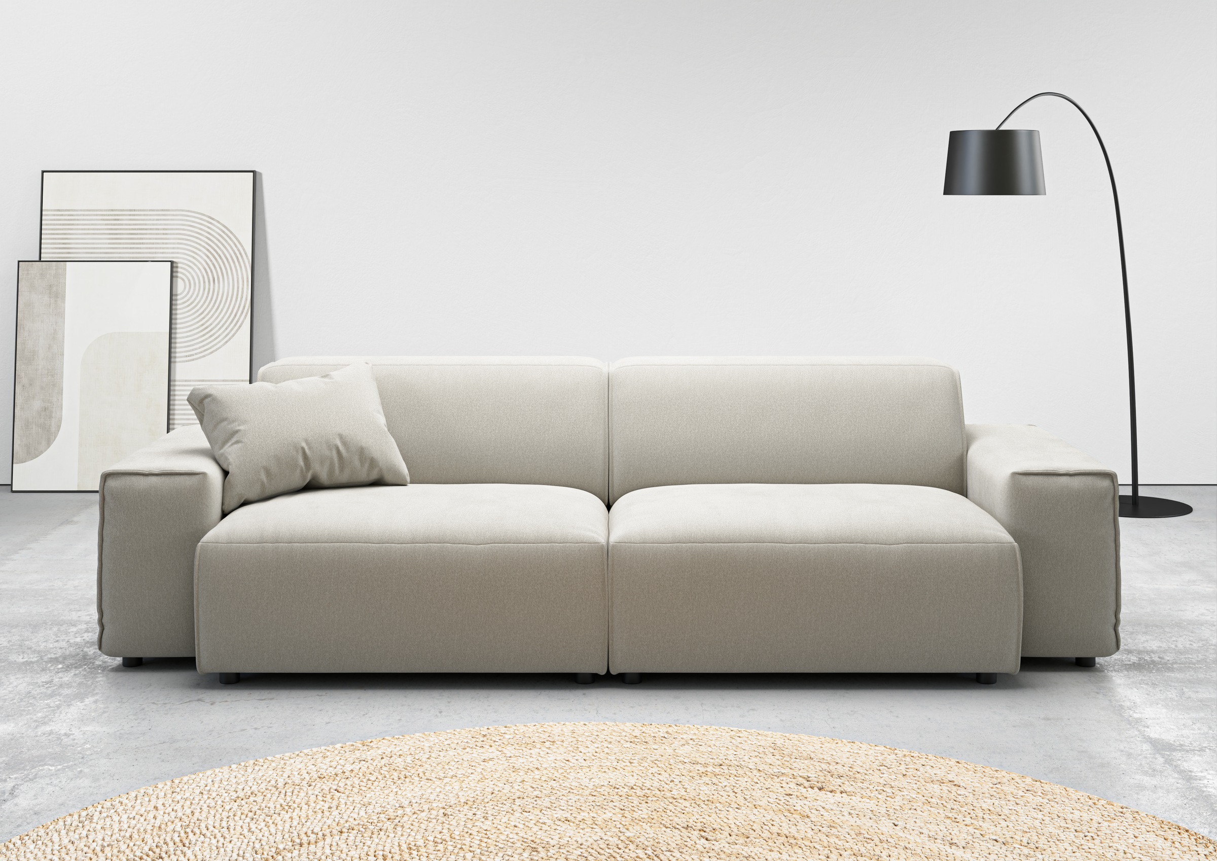 andas Big-Sofa »Glimminge  auch in Breitcord, Feincord + Easy care-Bezug,«, besondere Kedernähte Zierkissen