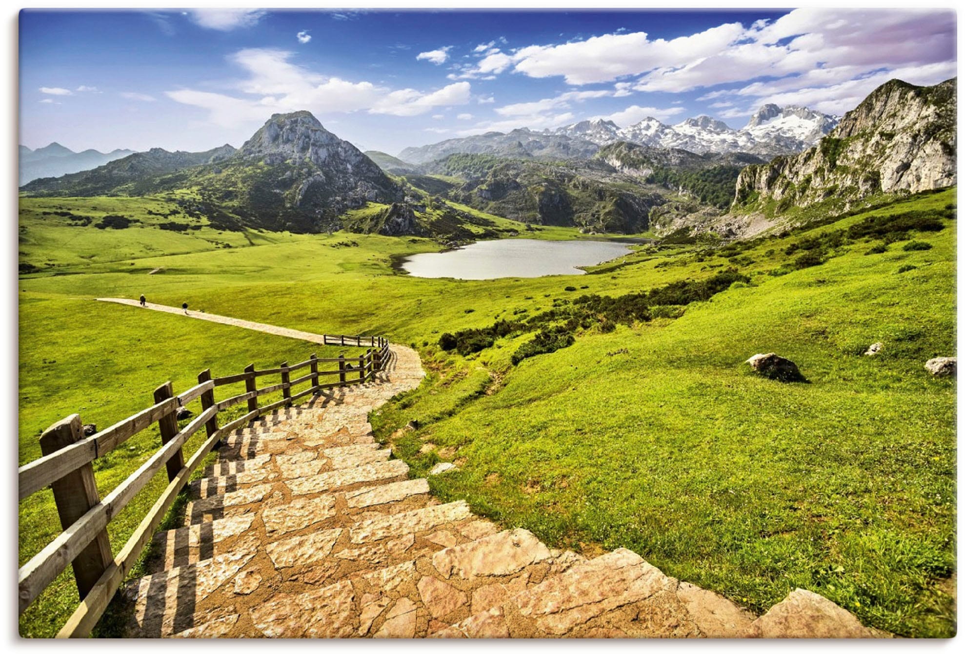 Artland Leinwandbild »Berglandschaft in Asturien«, Berge & Alpenbilder, (1 St.), auf Keilrahmen gespannt