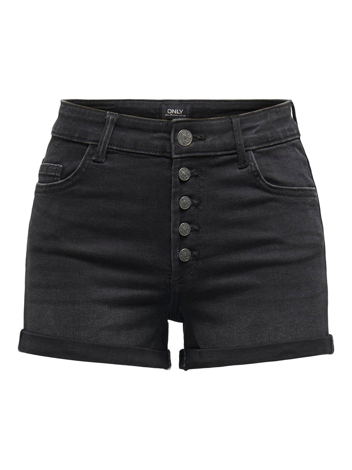 ONLY Jeansshorts »ONLHUSH HW BUTTON SHORTS DNM PIM«