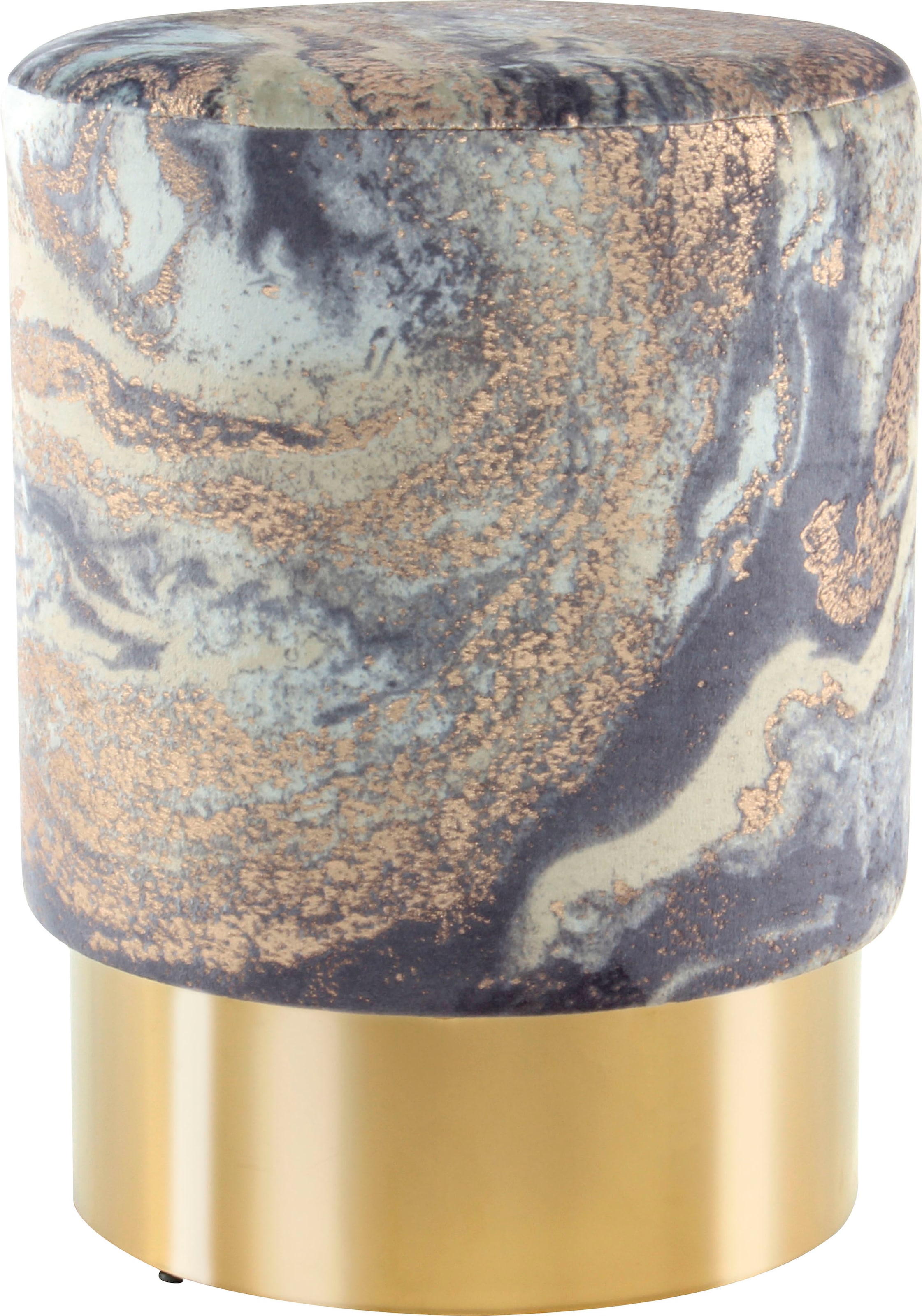 Kayoom Sitzhocker »Hocker Gipsy 325, stilvoller Sitzhocker, runde Form, stilvolles Design« 1 Stk. tlg. facettenreich, platzsparend, vielfältig einsetzbar, weiche Polsterung