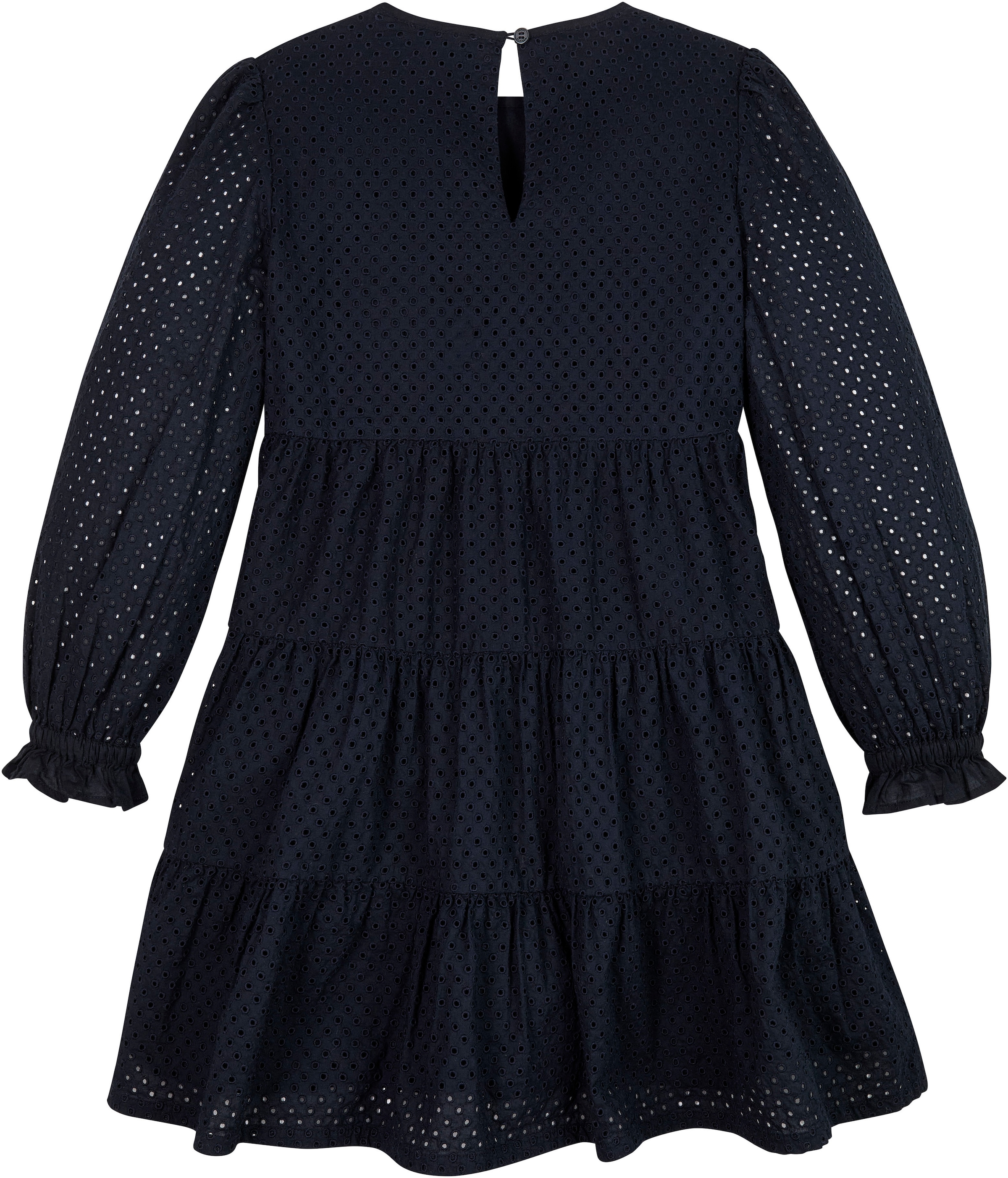Tommy Hilfiger Volantkleid »BRODERIE ANGLAISE DRESS«, allover in Lochstickerei, mit Volants