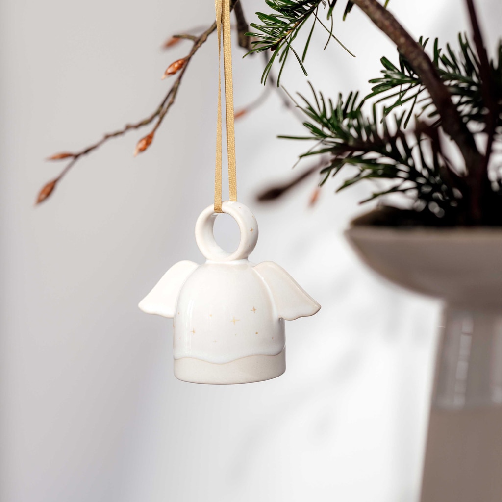 like. by Villeroy & Boch Weihnachtsfigur »Ornamente Engel Winter Glow 6er Set beige«