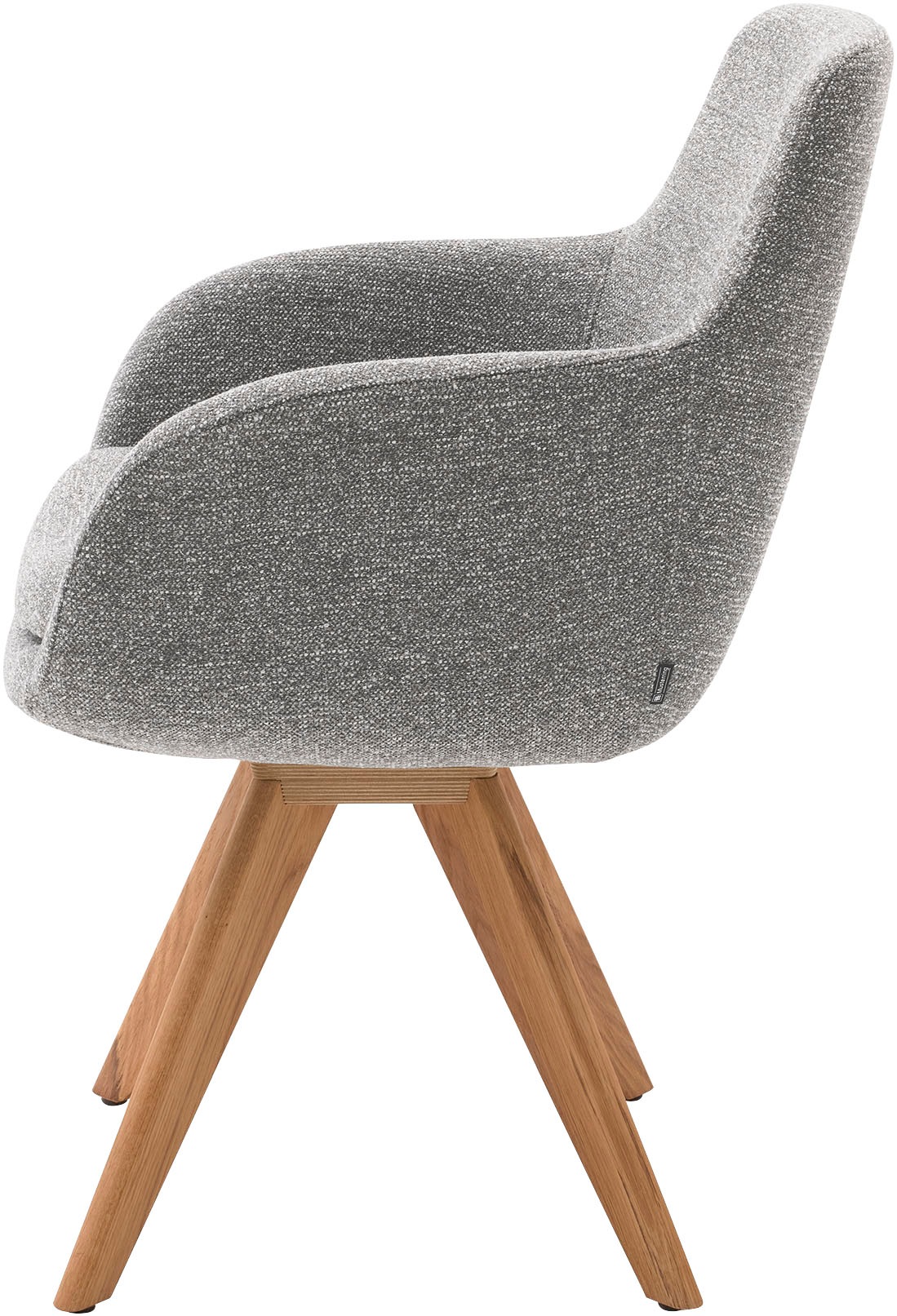 Musterring Esszimmerstuhl »Tavia«, (Set), 2 St., Chenille, Stativgestell Wildeiche massiv, Drehfunktion optional, diverse Farben