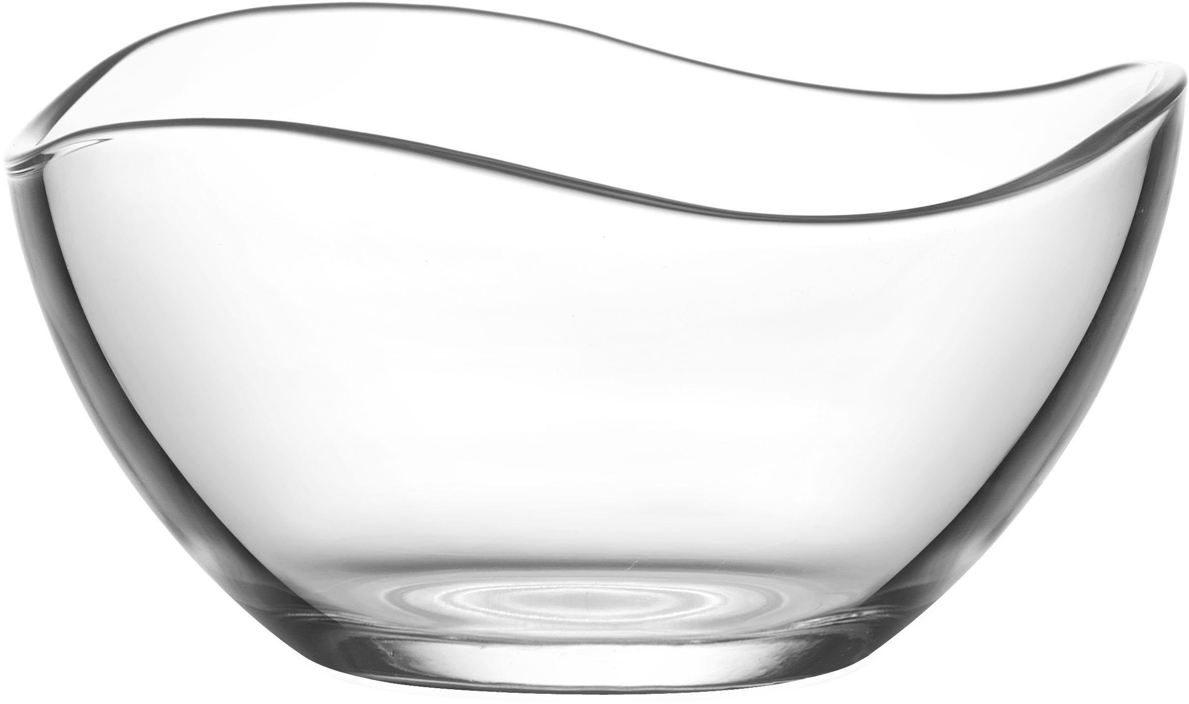 van Well Schüssel »Malaga«, 5 tlg., aus Glas, mit wellenförmigen Rand