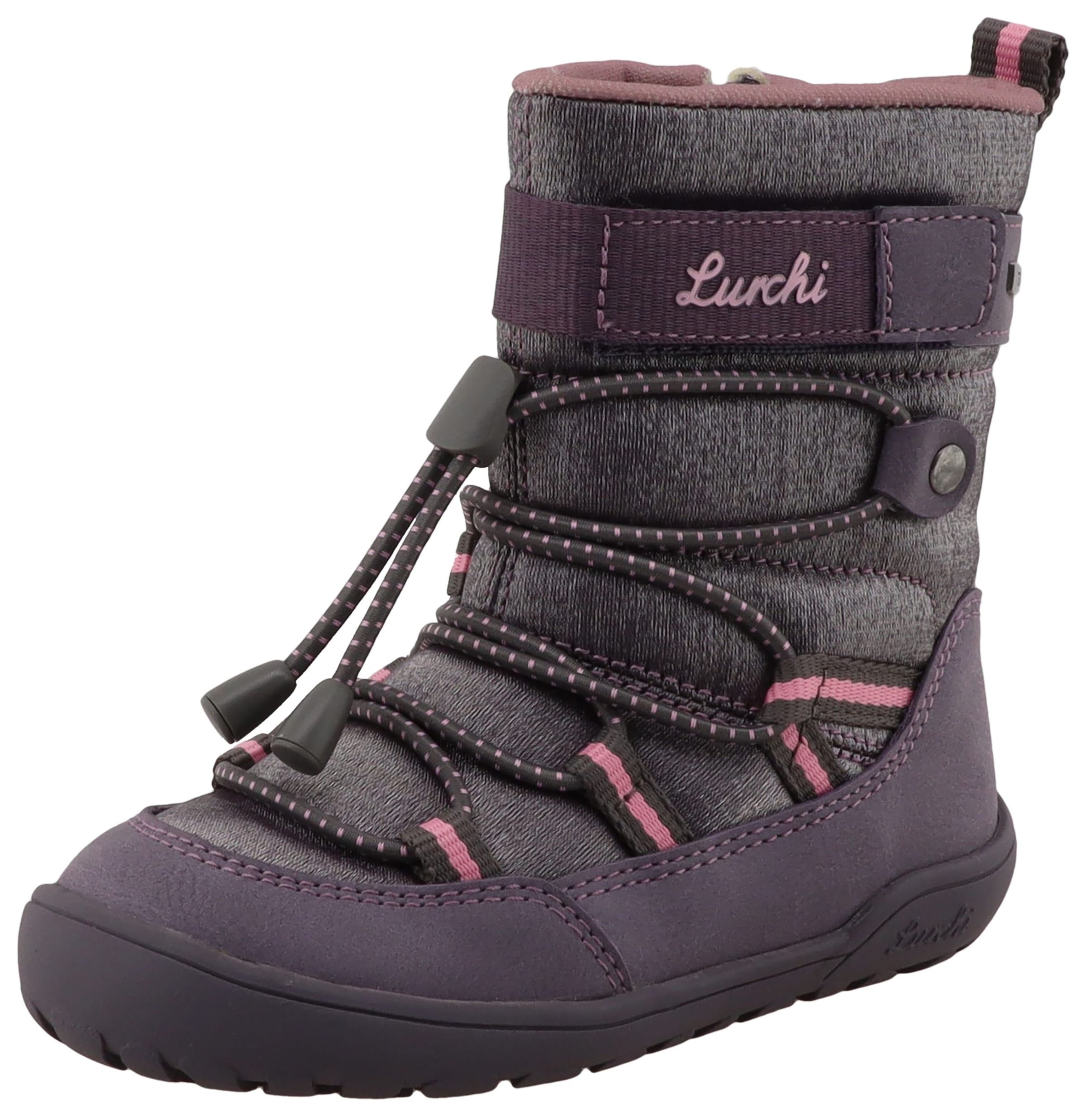Lurchi Barfußschuh »Jace 1 Barefoot-TEX«  Winterboots mit Kontrastbesätzen, Größenschablone zum Download
