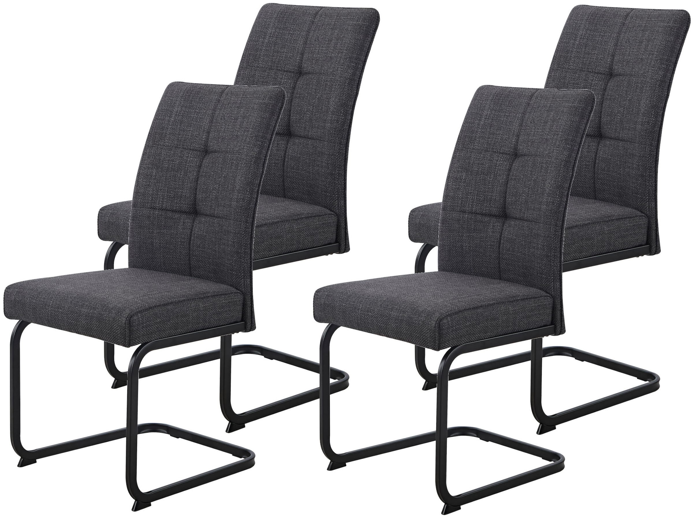 HELA Freischwinger »MALTA« (Set) 4 Stk.verschiedene Bezüge, Gestell Hochkan günstig online kaufen